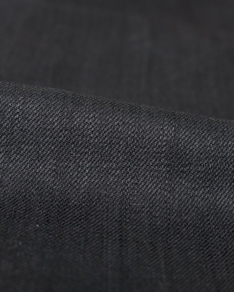 Unbranded UB244 Tapered Fit Mens Jeans - 11oz Solid Black Stretch Selvedge - Image 8