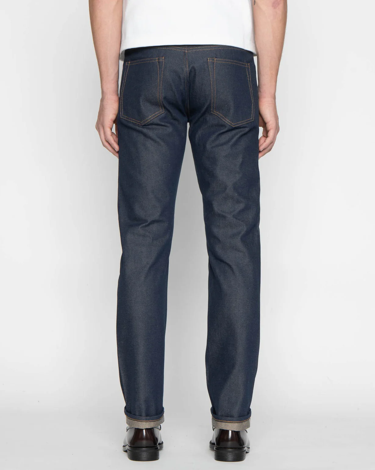 Unbranded UB254 Tapered Fit Mens Jeans - 13.5oz Vintage Blue Selvedge - Image 5