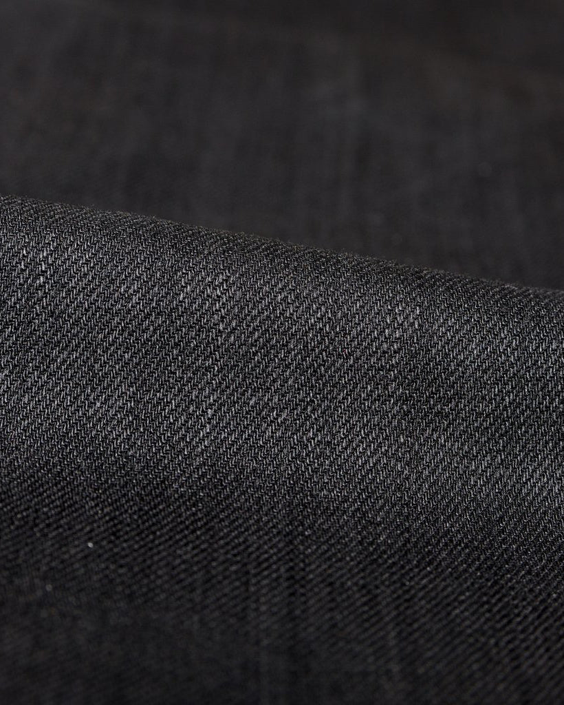 Unbranded UB344 Straight Fit Mens Jeans - 11oz Solid Black Stretch Selvedge - Image 8