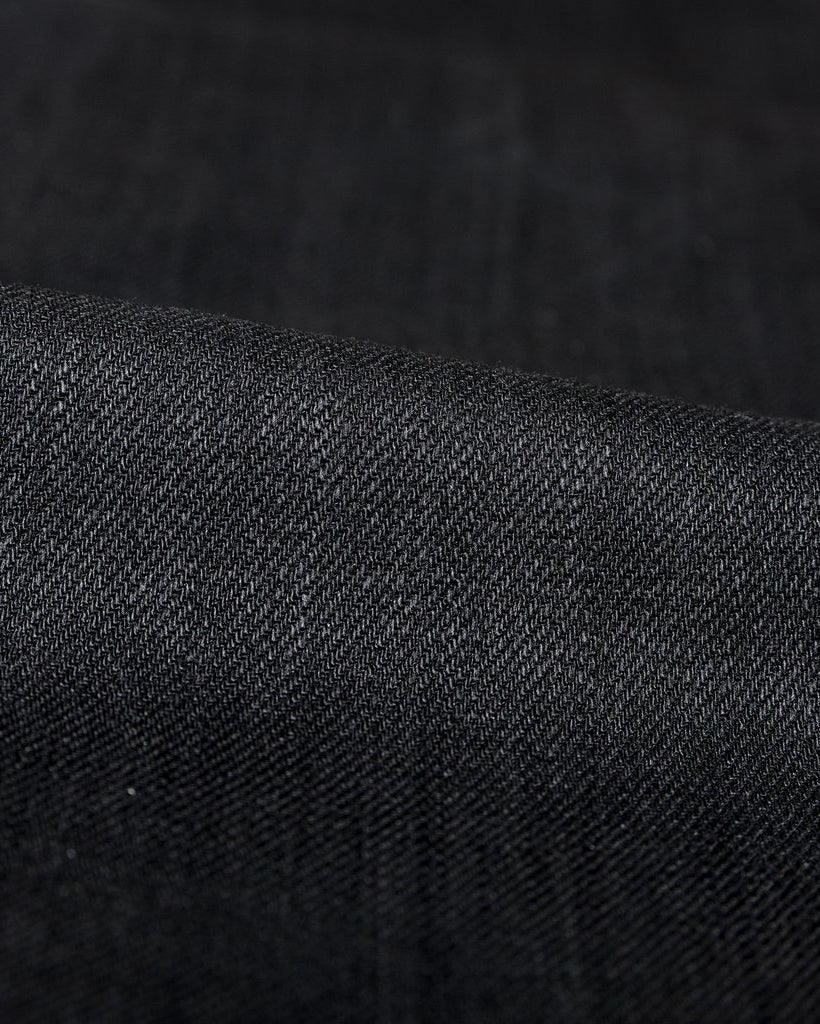 Unbranded UB444 Tight Fit Mens Jeans - 11oz Solid Black Stretch Selvedge - Image 8