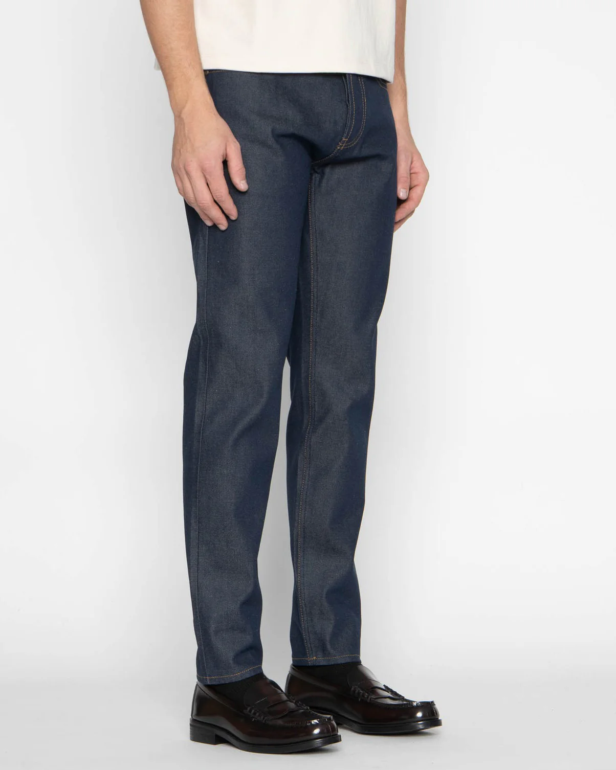 Unbranded UB654 Relaxed Tapered Mens Jeans - 13.5oz Vintage Blue Selvedge - Image 4