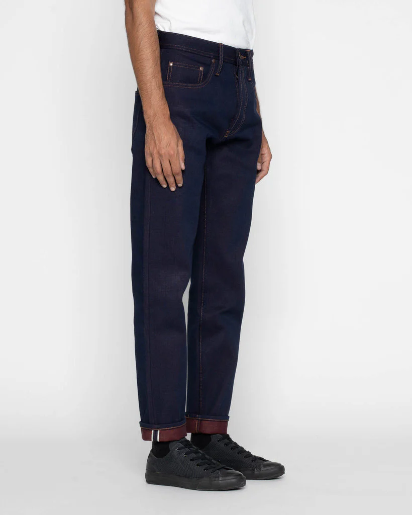 Unbranded UB691 Relaxed Tapered Mens Jeans - 21oz Heavy Red Weft Selvedge - Image 4