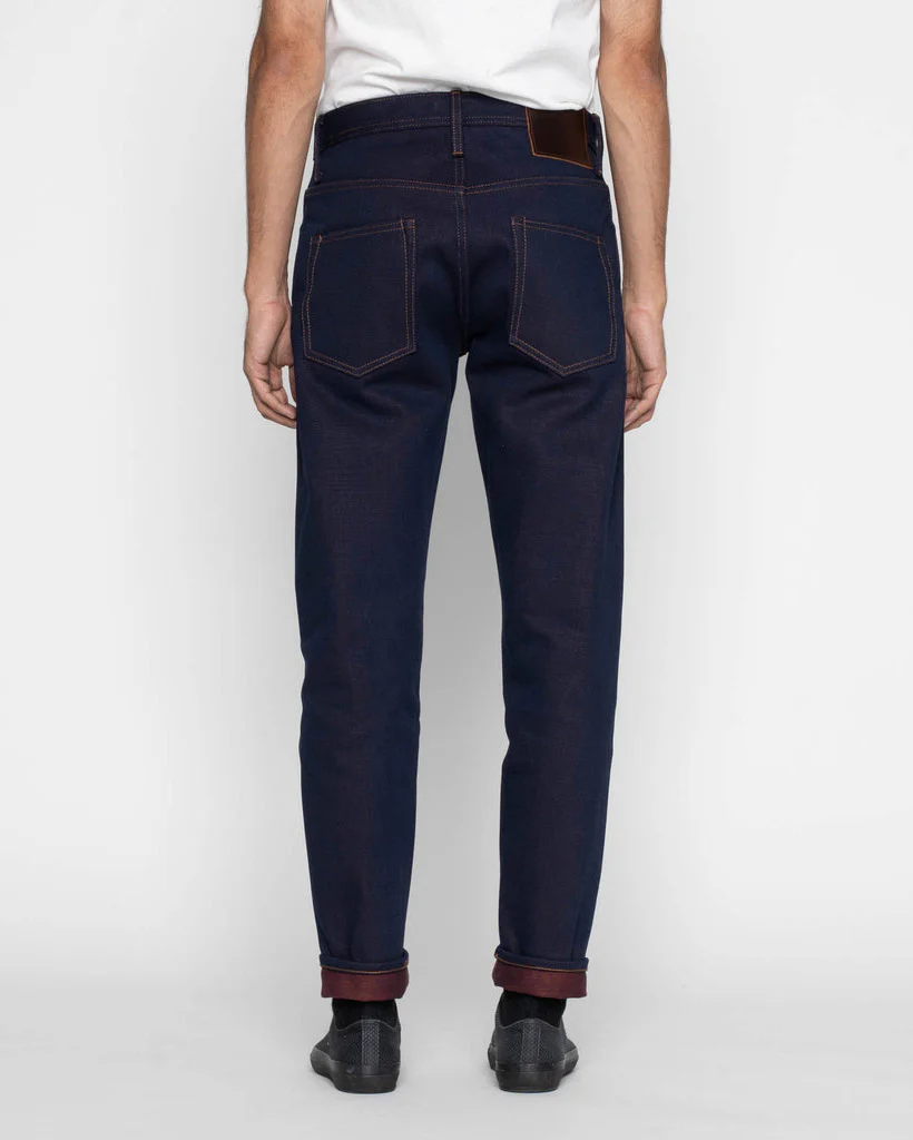 Unbranded UB691 Relaxed Tapered Mens Jeans - 21oz Heavy Red Weft Selvedge - Image 5