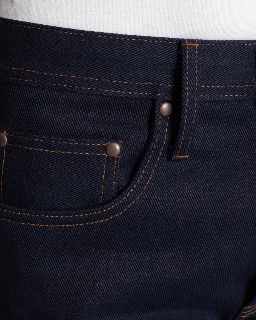 Unbranded UB691 Relaxed Tapered Mens Jeans - 21oz Heavy Red Weft Selvedge - Image 6