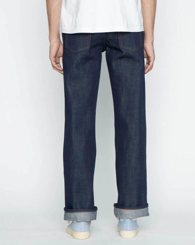 Unbranded UB721 Wide Fit Mens Jeans - 21oz Indigo Selvedge - Image 4