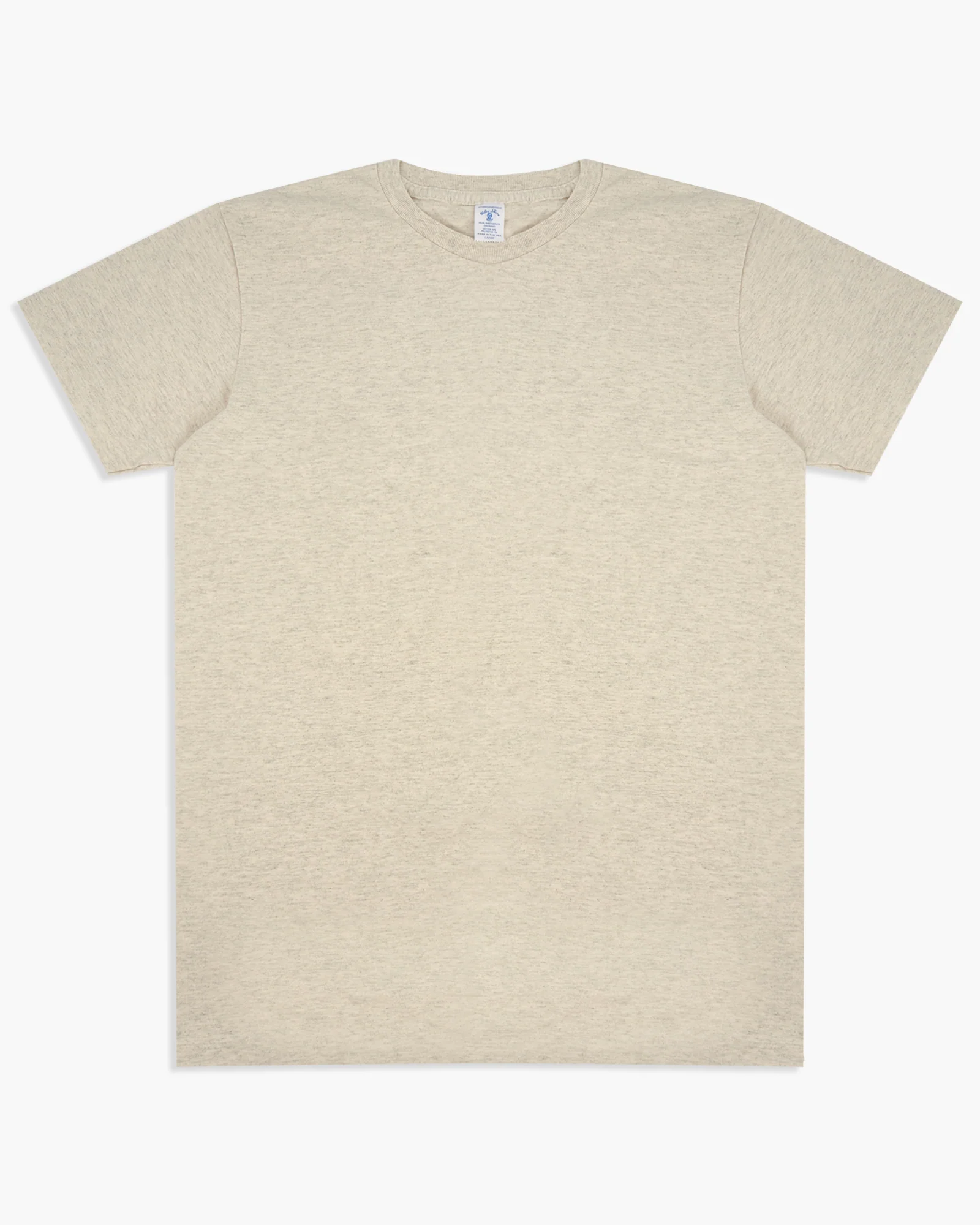 Velva Sheen 2-Pack S/S Crew Neck Tees - Oatmeal - Image 2