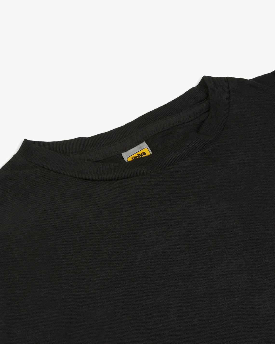 Velva Sheen Rolled L/S Regular Tee - Black - Image 3