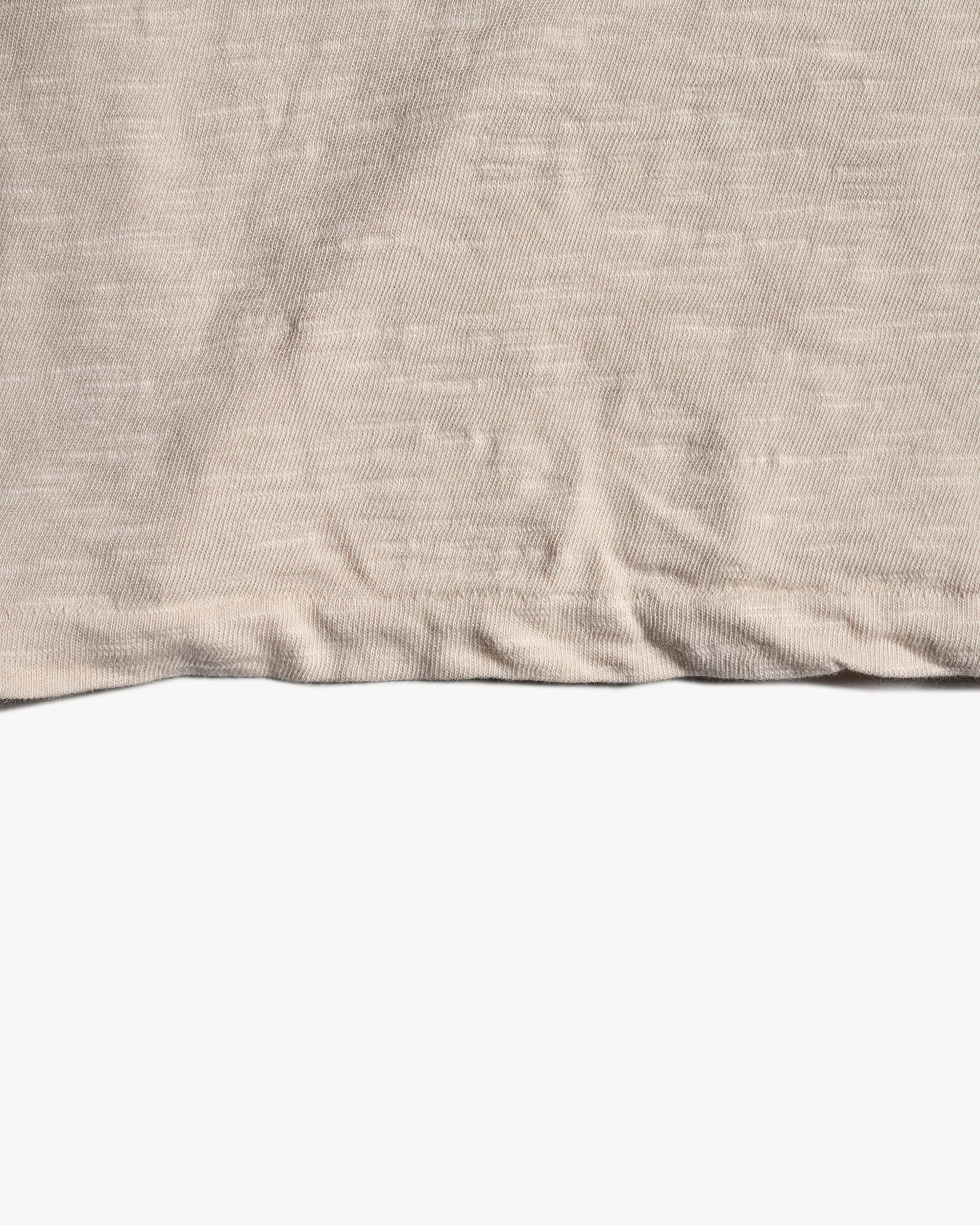 Velva Sheen Rolled L/S Regular Tee - Oatmilk - Image 5
