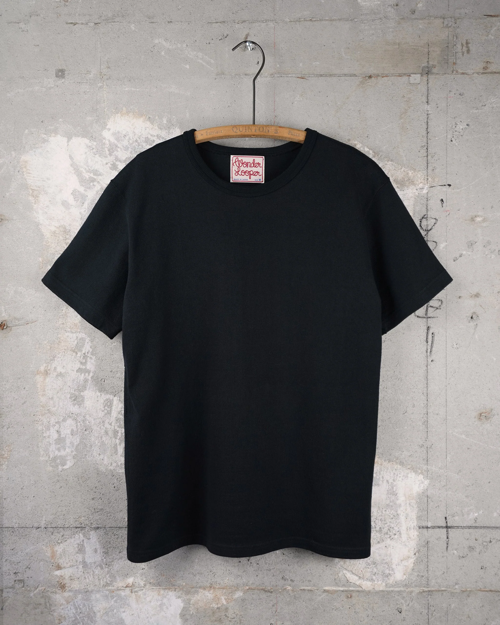 Wonder Looper 409gsm Double Heavyweight T Shirt - Black - Image 7