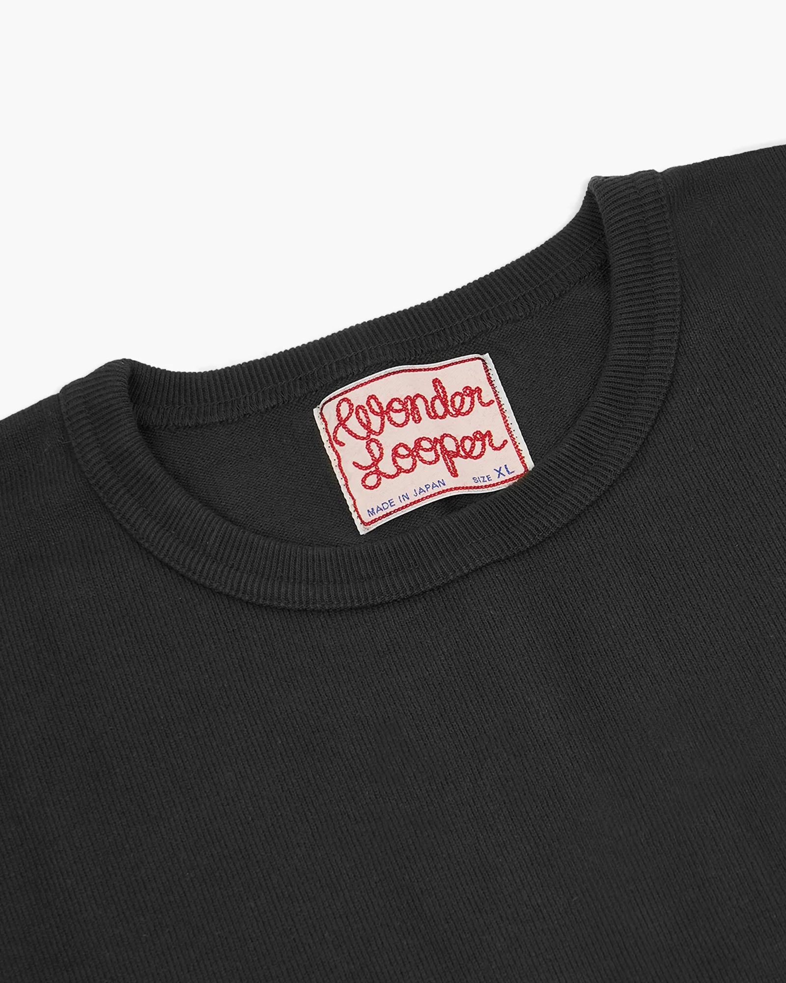Wonder Looper 409gsm Double Heavyweight T Shirt - Black - Image 9
