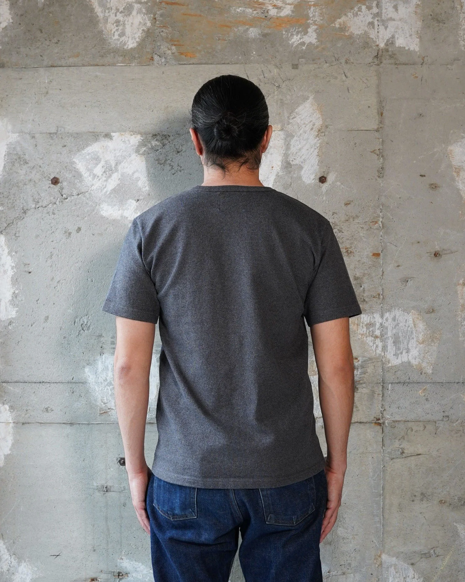 Wonder Looper 409gsm Double Heavyweight T Shirt - Charcoal - Image 5