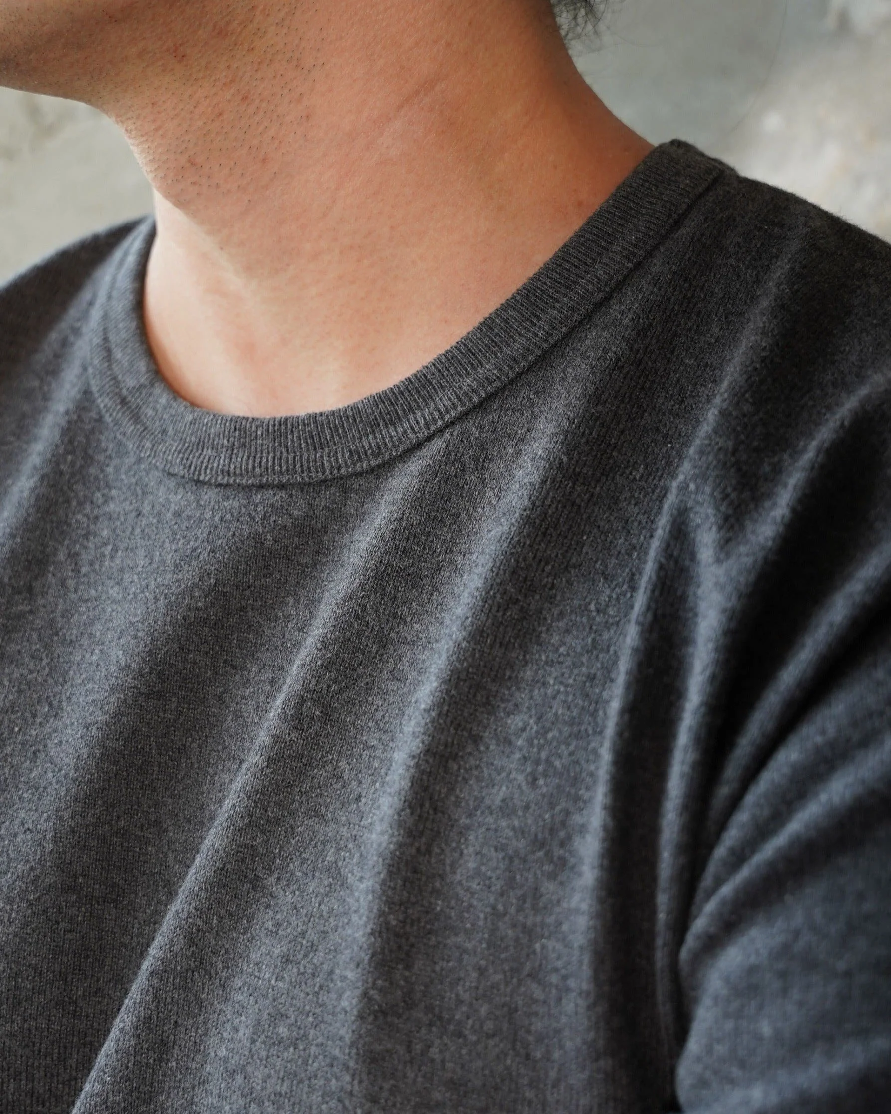 Wonder Looper 409gsm Double Heavyweight T Shirt - Charcoal - Image 6