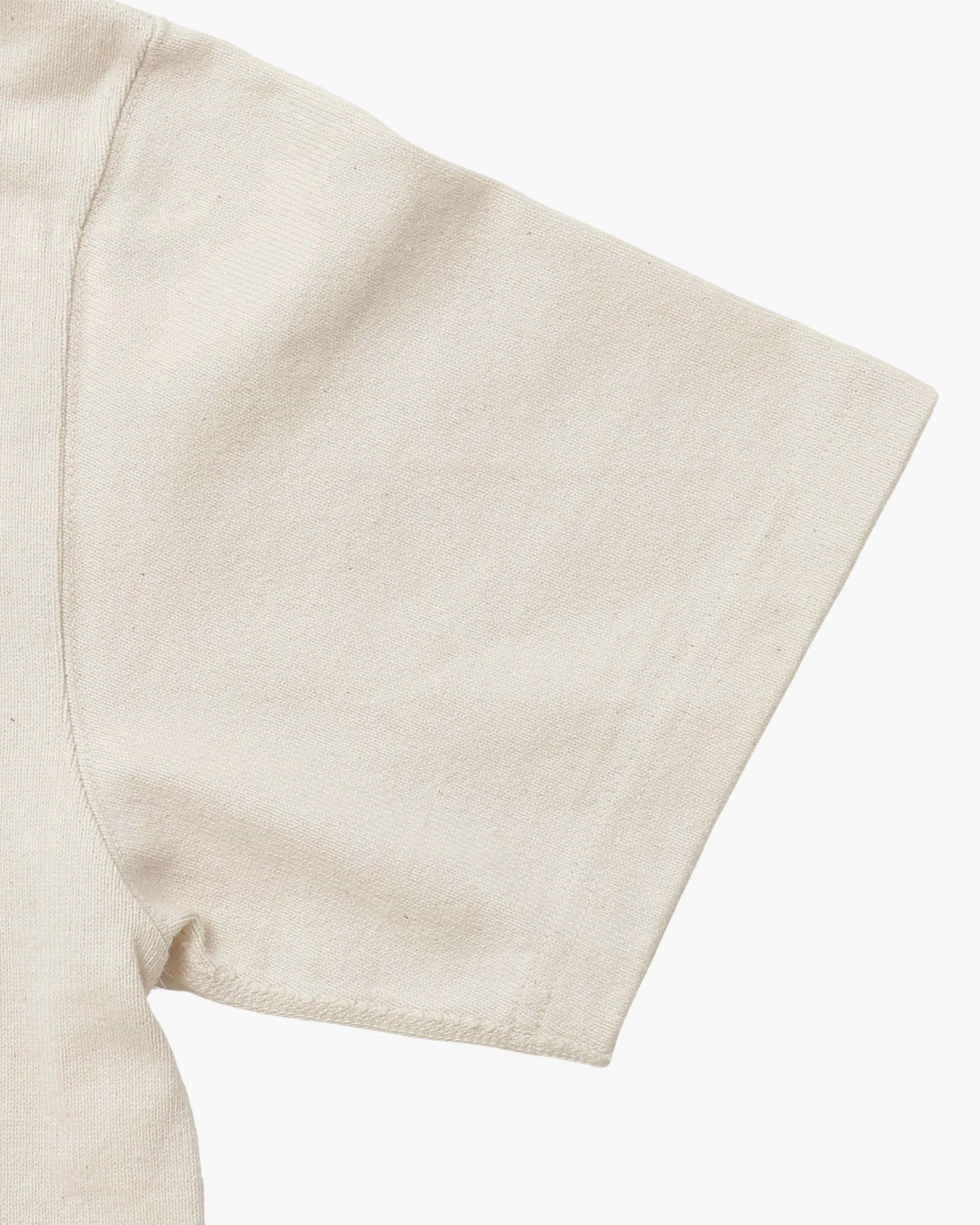 Wonder Looper 409gsm Double Heavyweight T Shirt - Ecru - Image 4