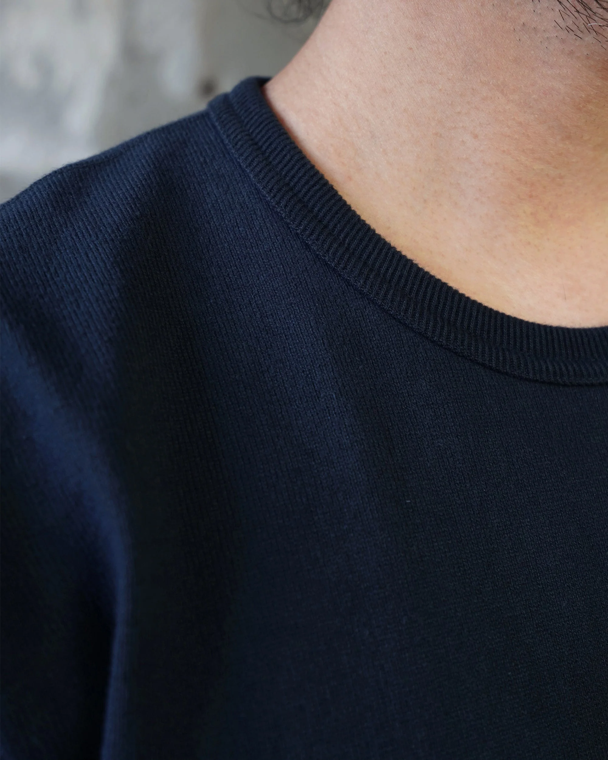 Wonder Looper 409gsm Double Heavyweight T Shirt - Navy - Image 5