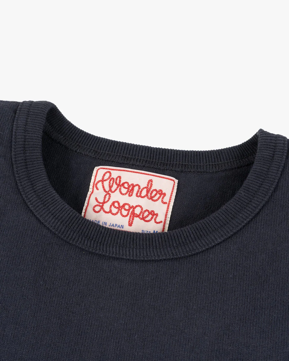 Wonder Looper 409gsm Double Heavyweight T Shirt - Navy - Image 8