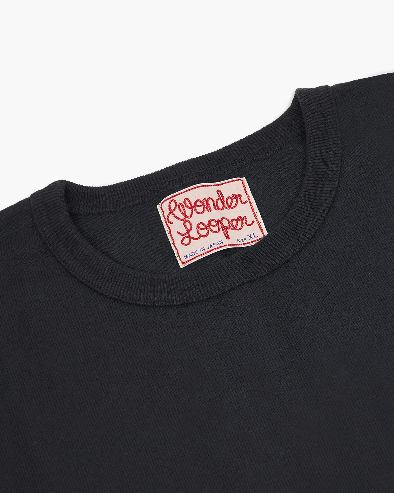 Wonder Looper 409gsm Double Heavyweight T Shirt - Navy - Image 9
