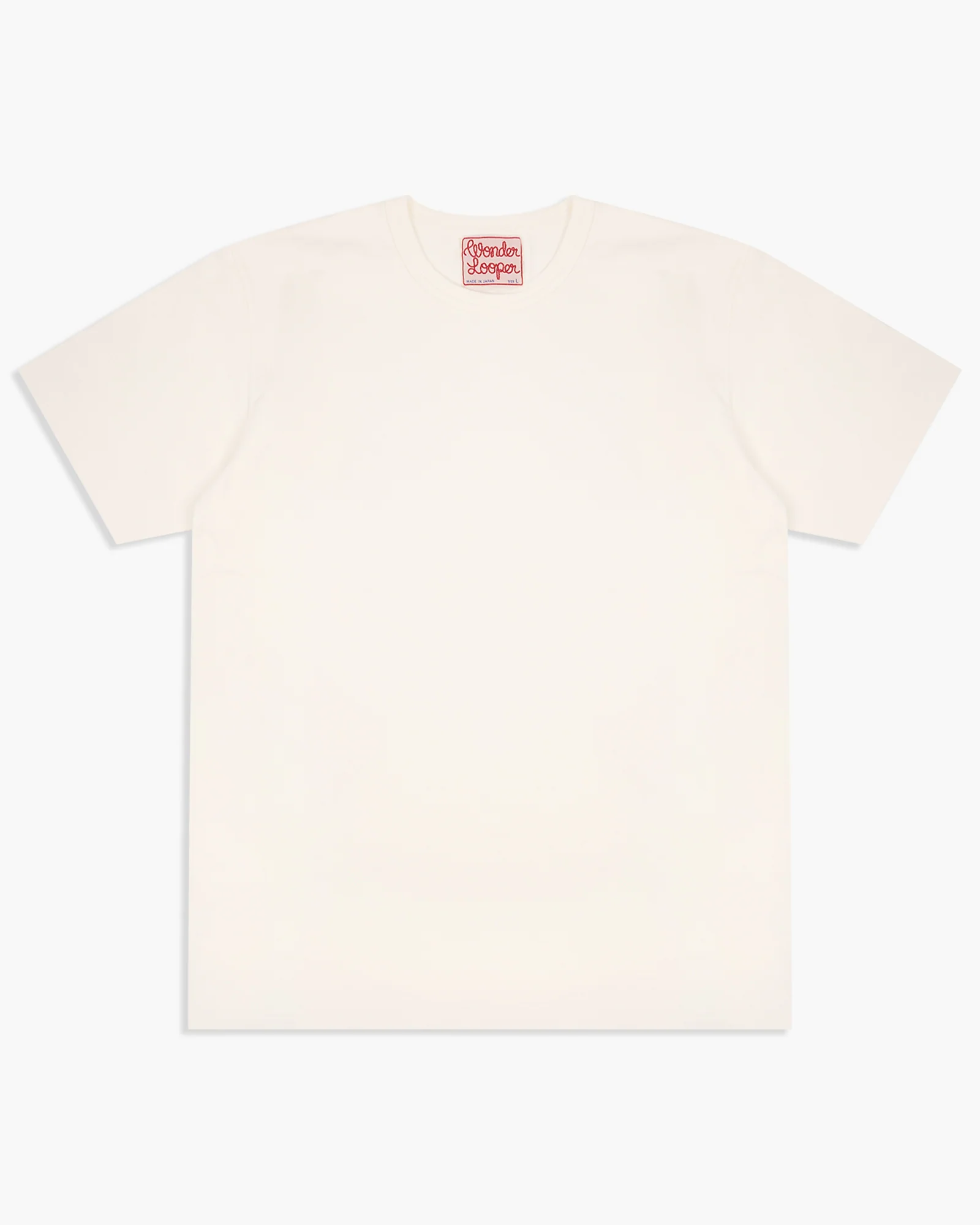 Wonder Looper 409gsm Double Heavyweight T Shirt - White