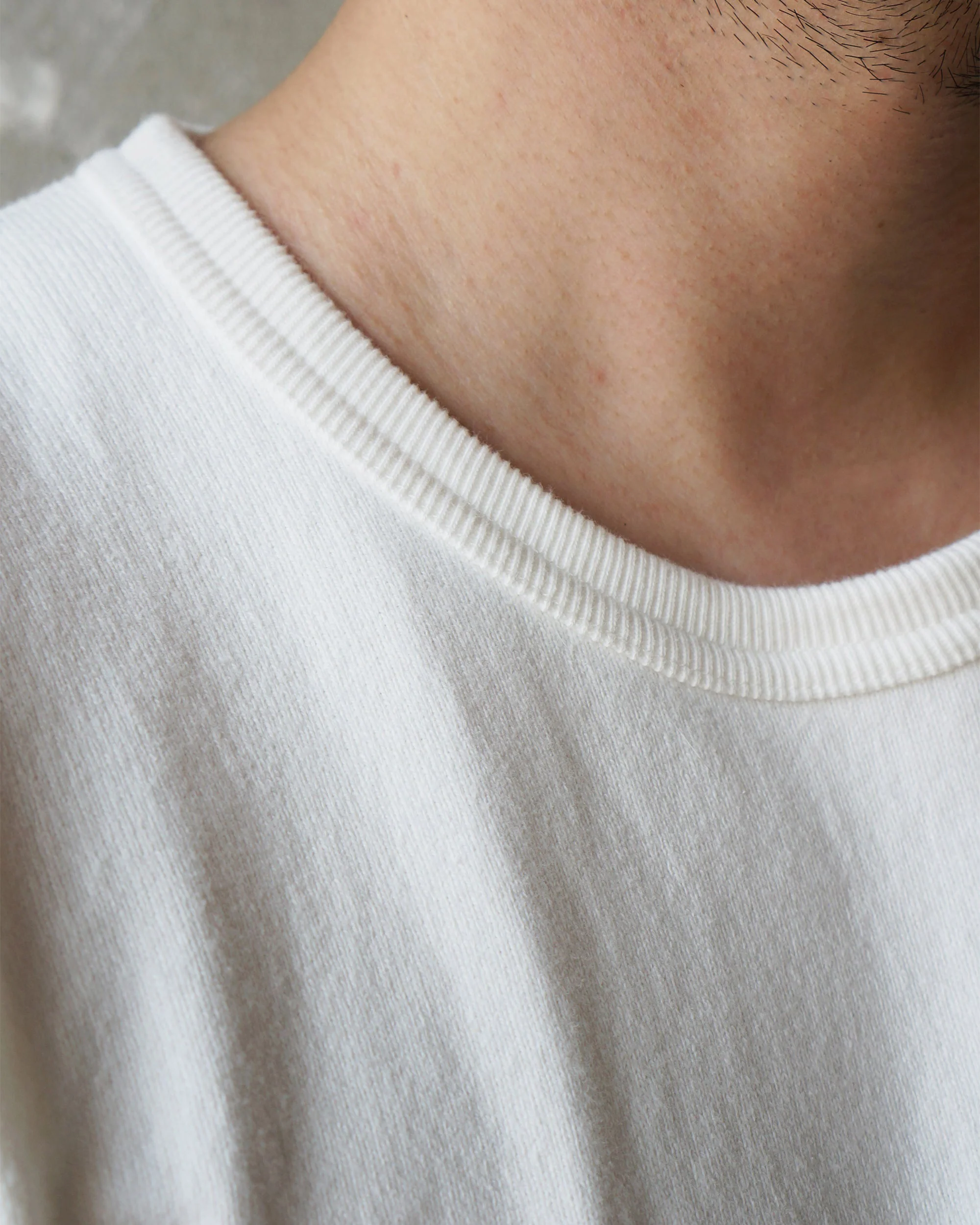 Wonder Looper 409gsm Double Heavyweight T Shirt - White - Image 5