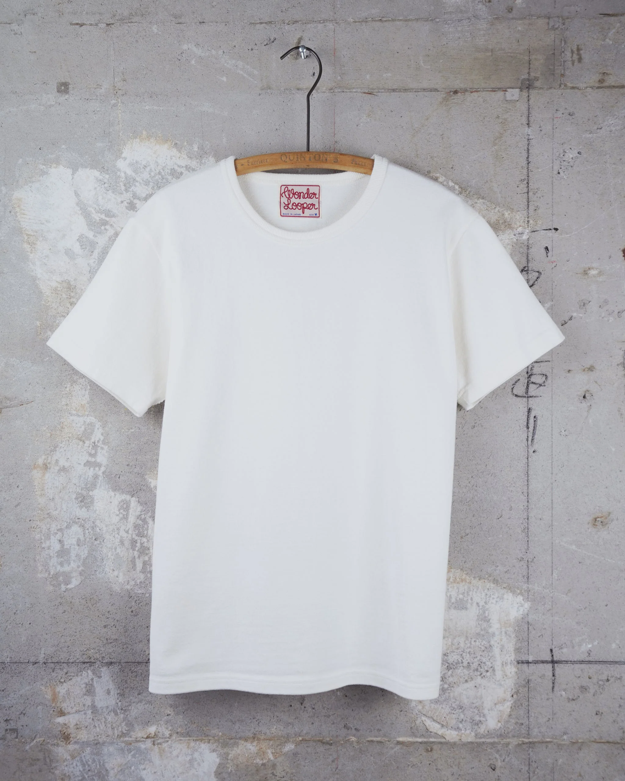 Wonder Looper 409gsm Double Heavyweight T Shirt - White - Image 7