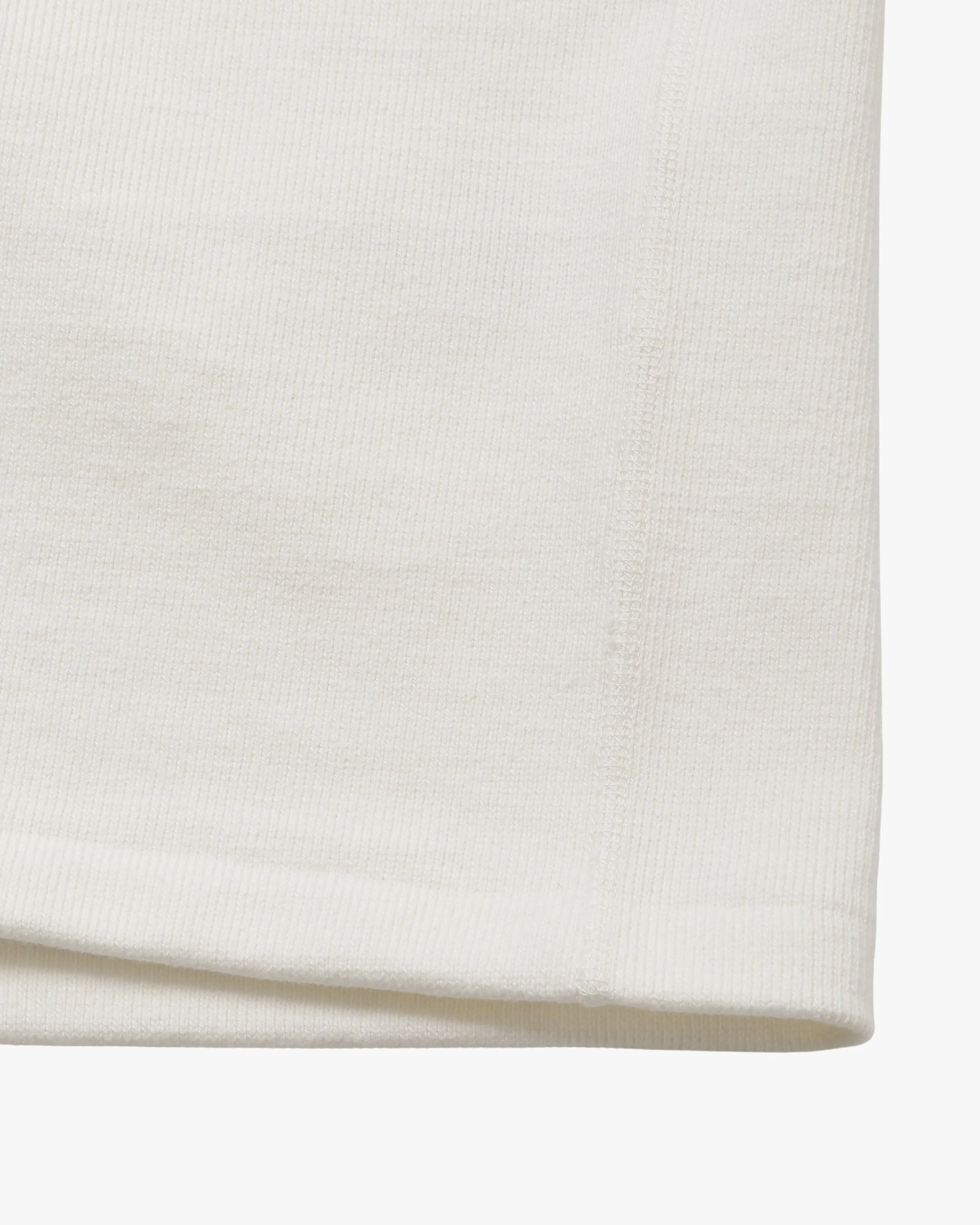 Wonder Looper 593gsm Triple Heavyweight Tsurami T Shirt - White - Image 5