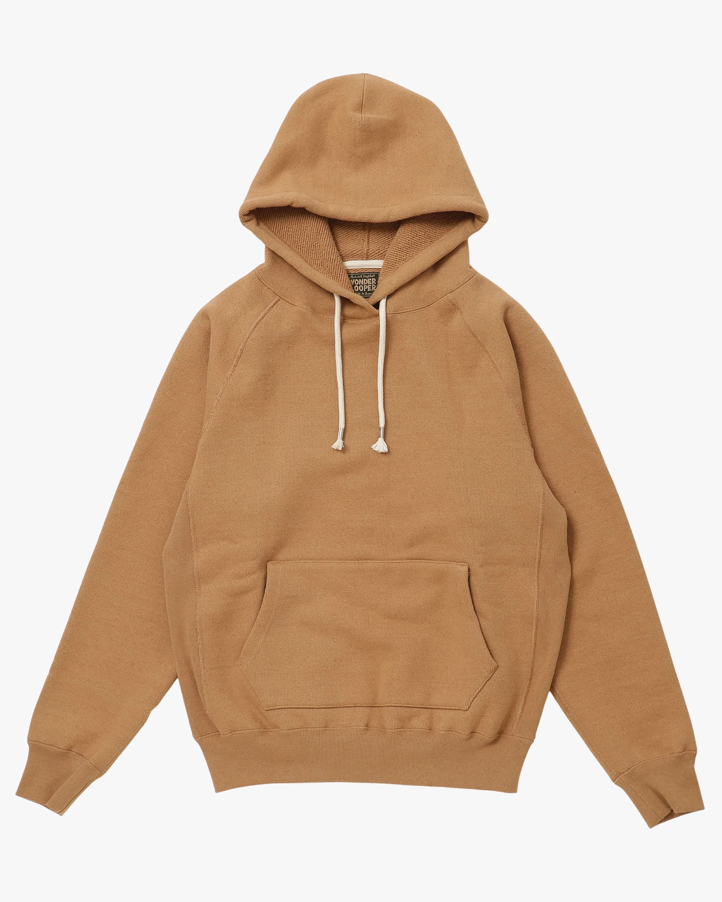 Wonder Looper 825gsm Double Heavyweight French Terry Foxfibre® Pullover Hoodie - Coyote 80