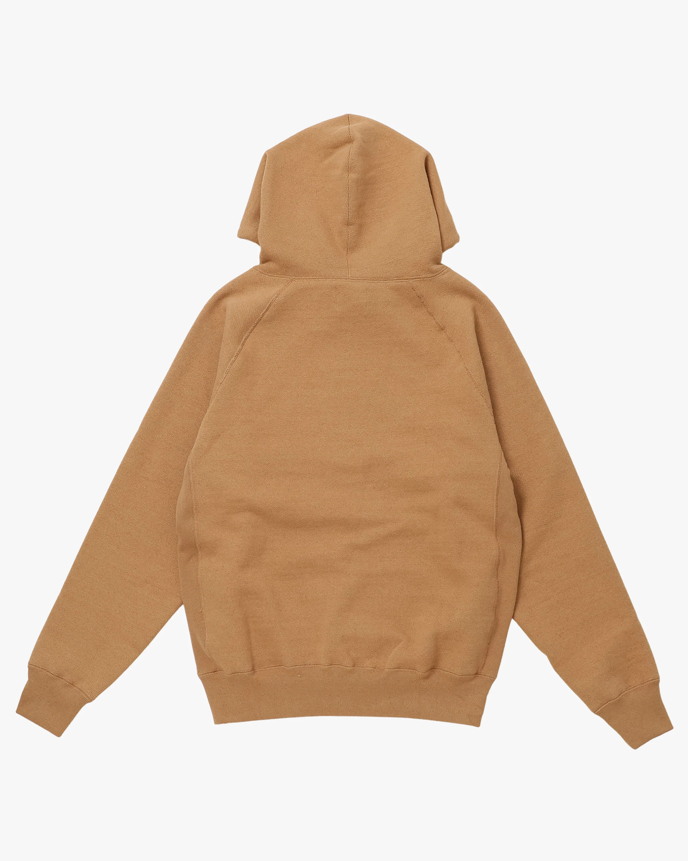 Wonder Looper 825gsm Double Heavyweight French Terry Foxfibre® Pullover Hoodie - Coyote 80 - Image 3