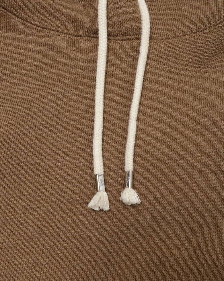 Wonder Looper 825gsm Double Heavyweight French Terry Iron Mordant Foxfibre® Pullover Hoodie - Coyote 80 - Image 3