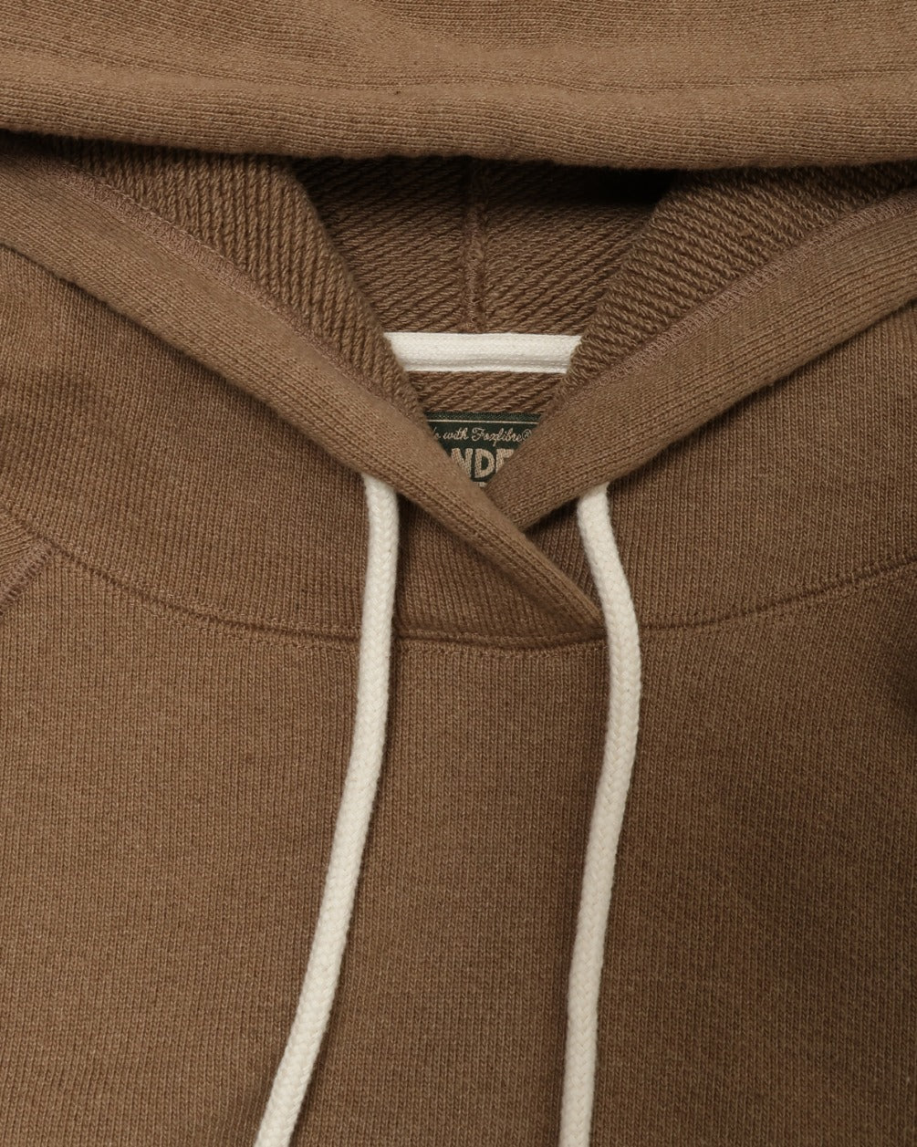 Wonder Looper 825gsm Double Heavyweight French Terry Iron Mordant Foxfibre® Pullover Hoodie - Coyote 80 - Image 4