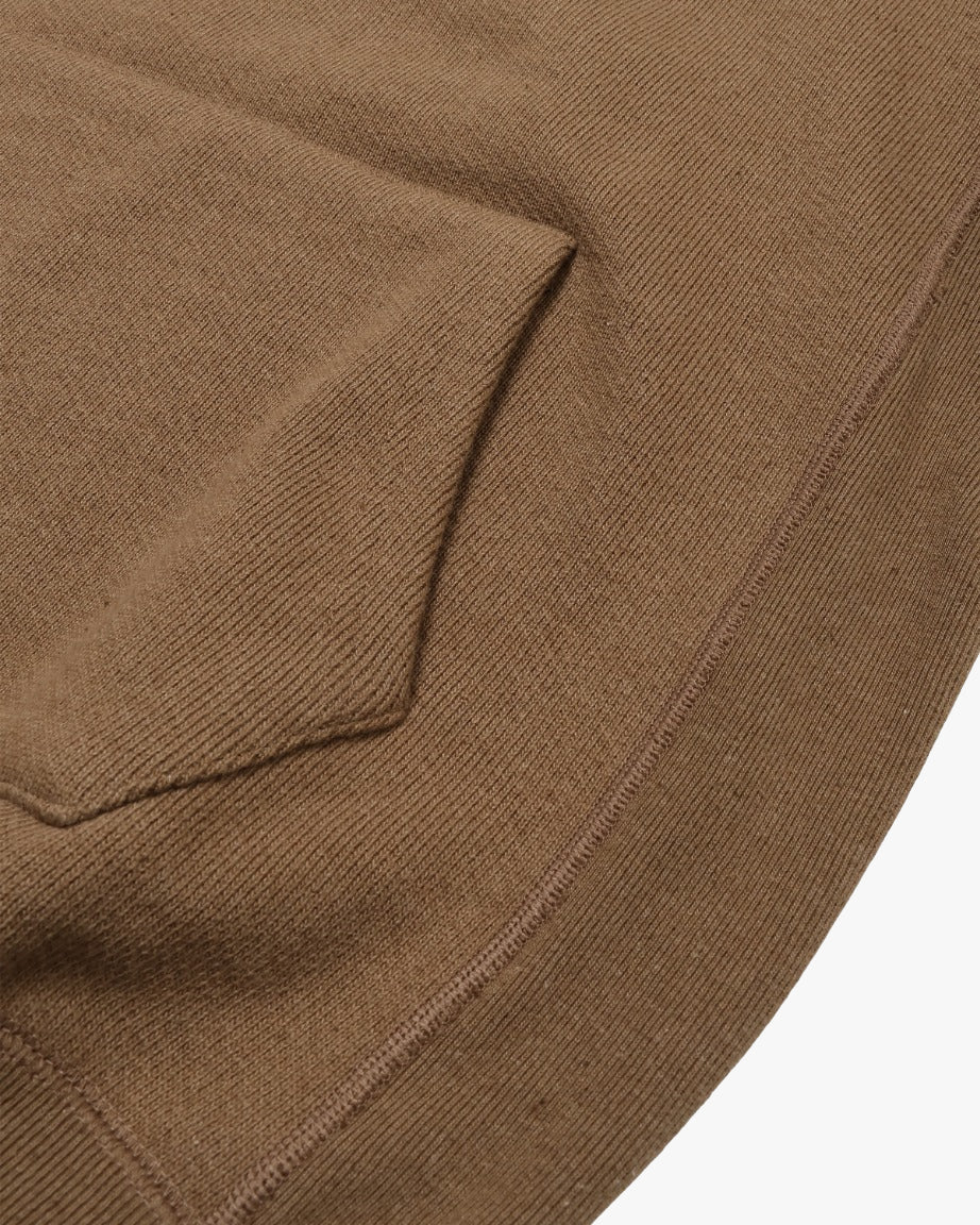 Wonder Looper 825gsm Double Heavyweight French Terry Iron Mordant Foxfibre® Pullover Hoodie - Coyote 80 - Image 5