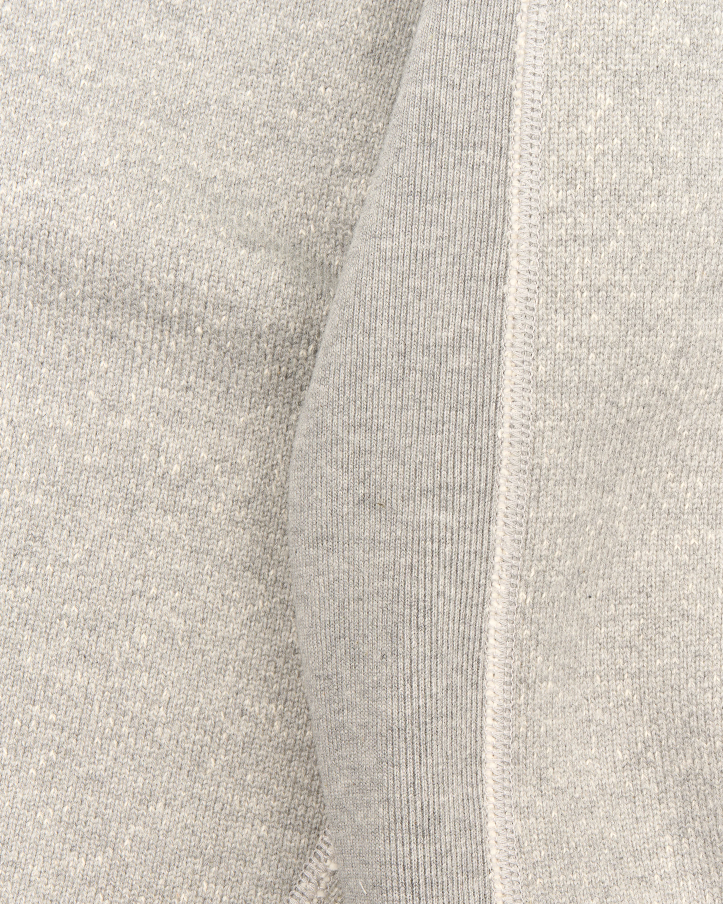 Wonder Looper 876gsm Double Heavyweight French Terry Pullover Crew Neck - Heather Grey - Image 11