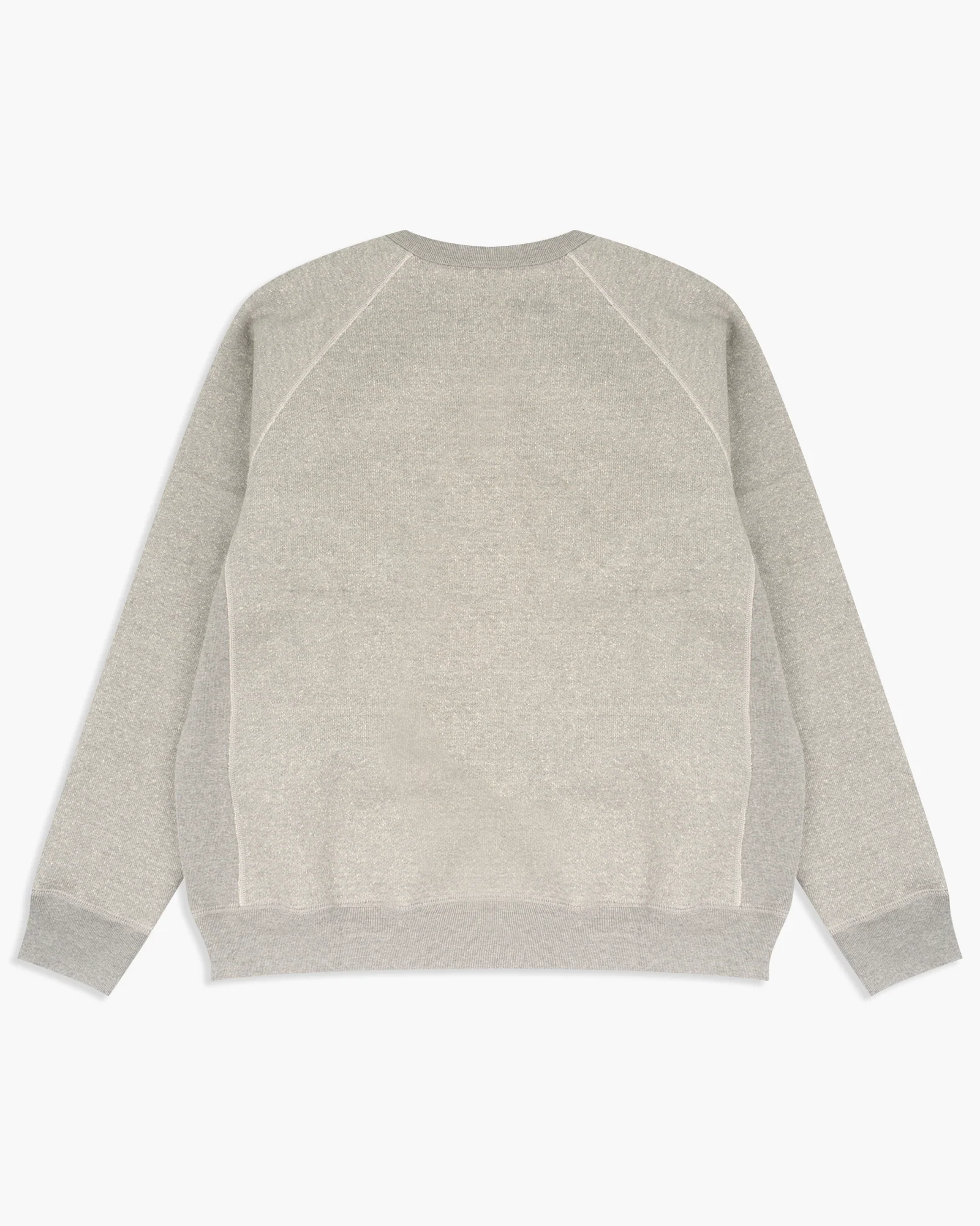 Wonder Looper 876gsm Double Heavyweight French Terry Pullover Crew Neck - Heather Grey - Image 9