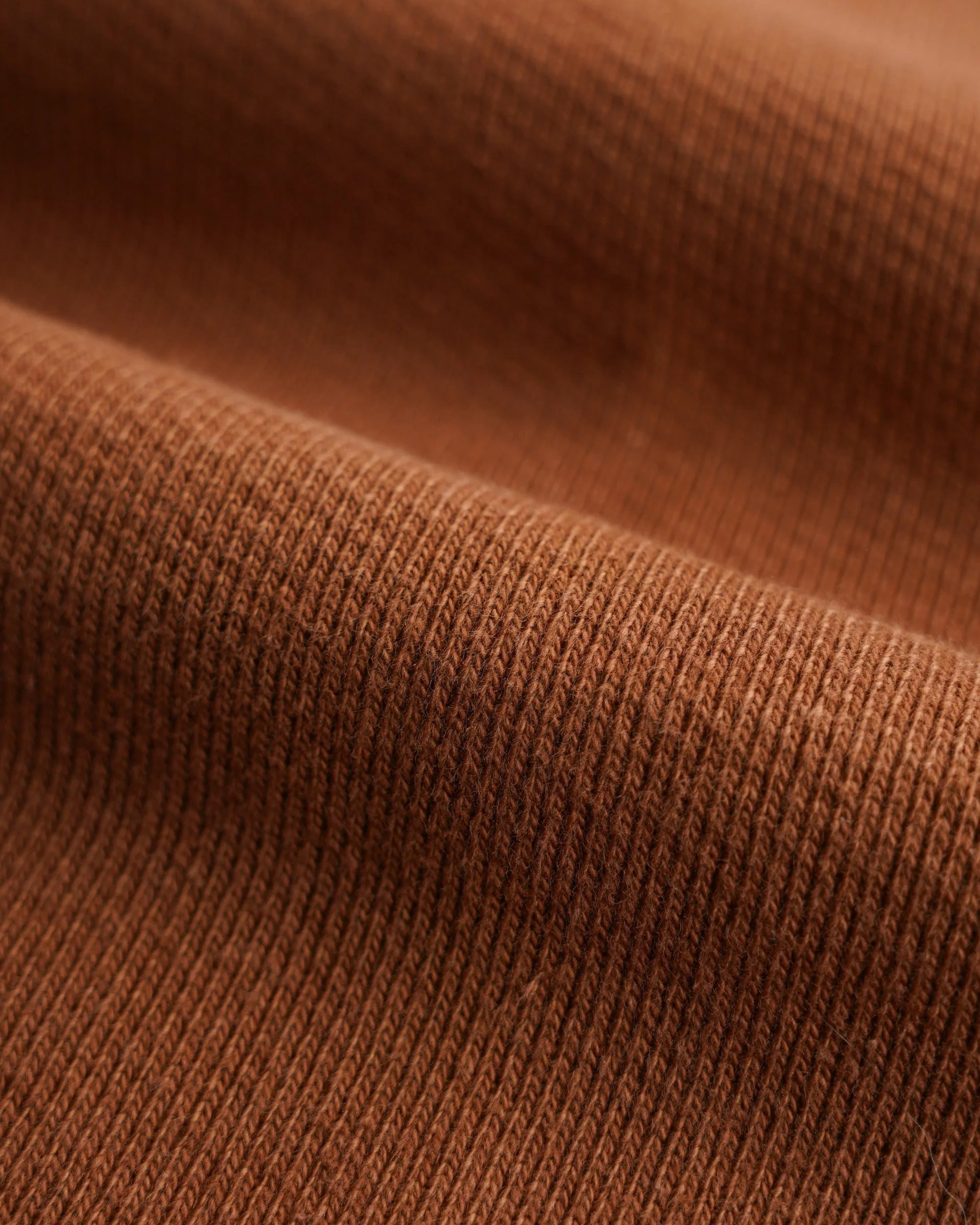 Wonder Looper 876gsm Double Heavyweight French Terry Pullover Crew Neck - Rust - Image 2