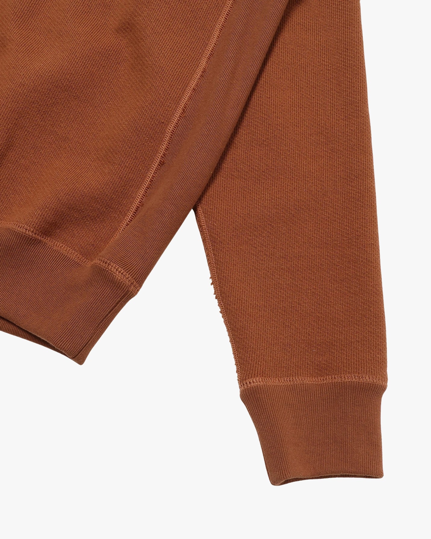Wonder Looper 876gsm Double Heavyweight French Terry Pullover Crew Neck - Rust - Image 5