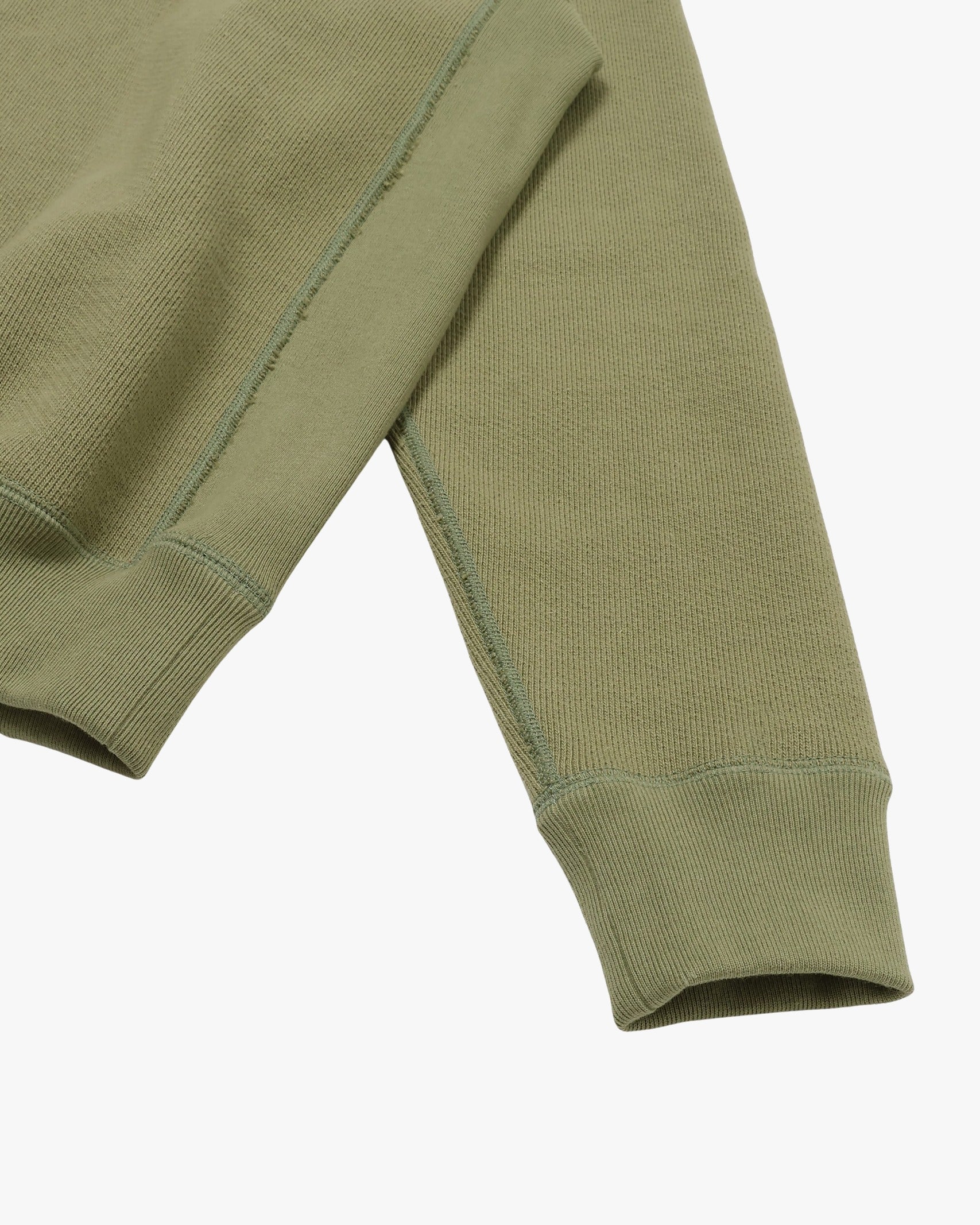 Wonder Looper 876gsm Double Heavyweight French Terry Pullover Crew Neck - Sage - Image 5