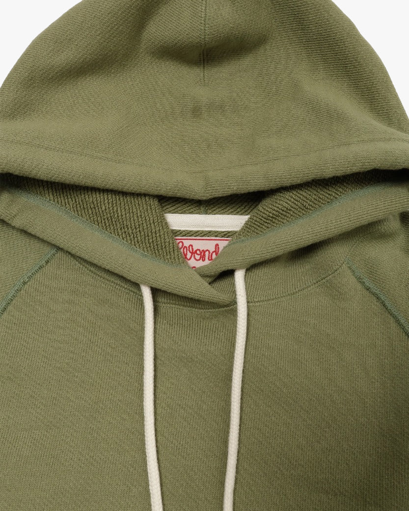 Wonder Looper 876gsm Double Heavyweight French Terry Pullover Hoodie - Sage - Image 4