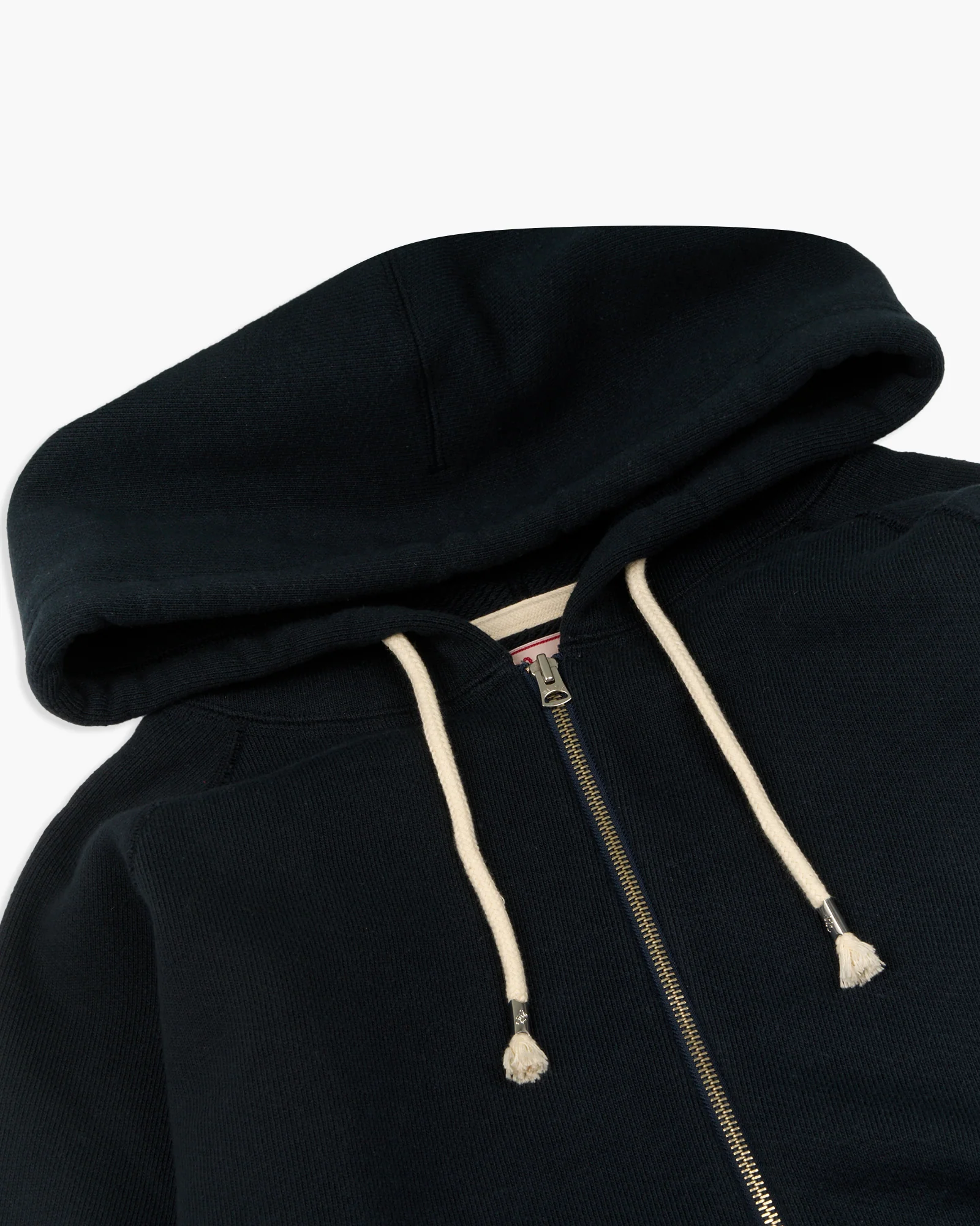 Wonder Looper 876gsm Double Heavyweight French Terry Zip Hoodie - Navy - Image 11