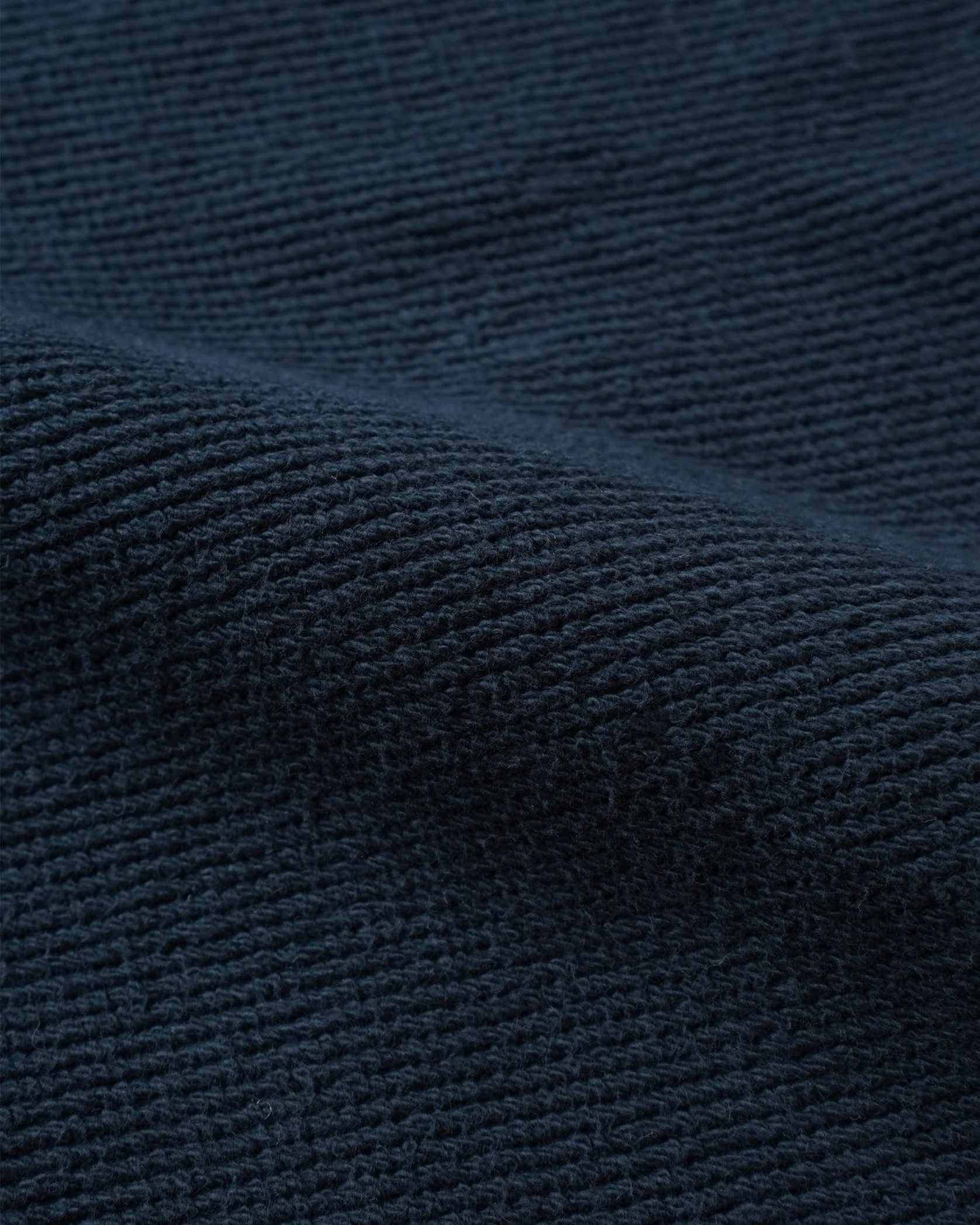 Wonder Looper 876gsm Double Heavyweight French Terry Pullover Crew Neck - Navy - Image 9