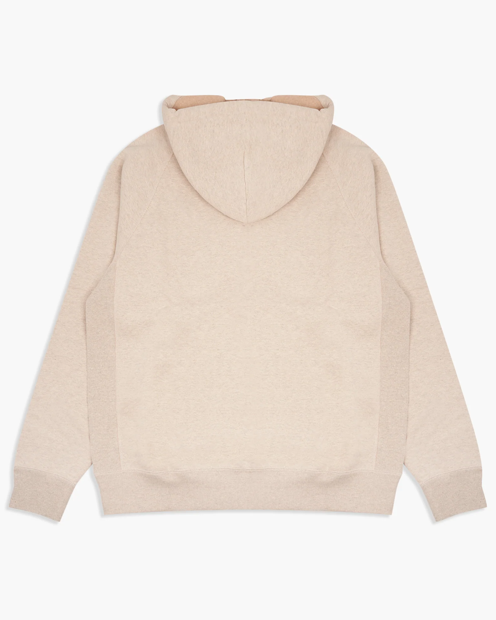 Wonder Looper Fleeced Foxfibre® Pullover Hoodie - Oatmeal - Image 11