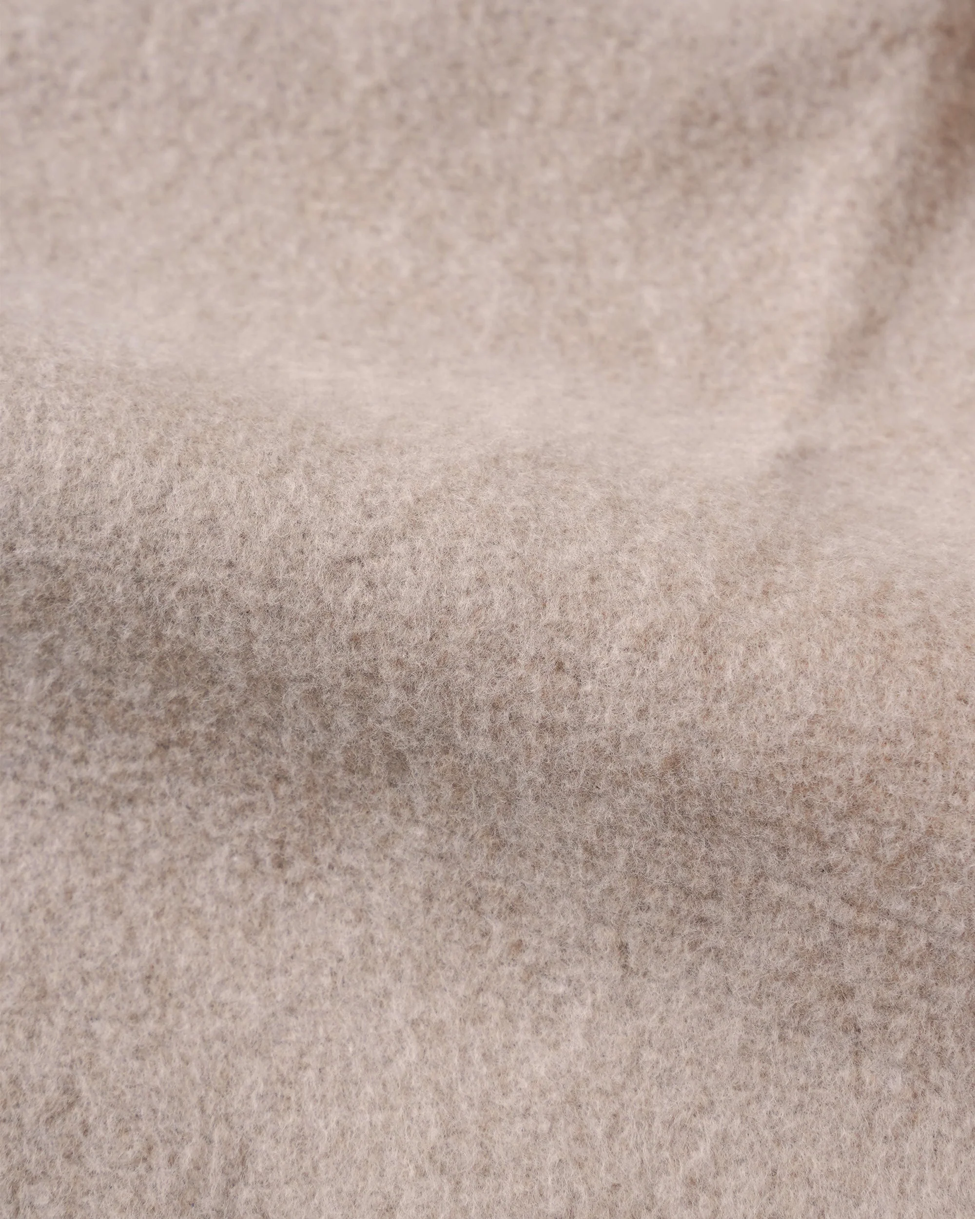 Wonder Looper Fleeced Foxfibre® Pullover Hoodie - Oatmeal - Image 8
