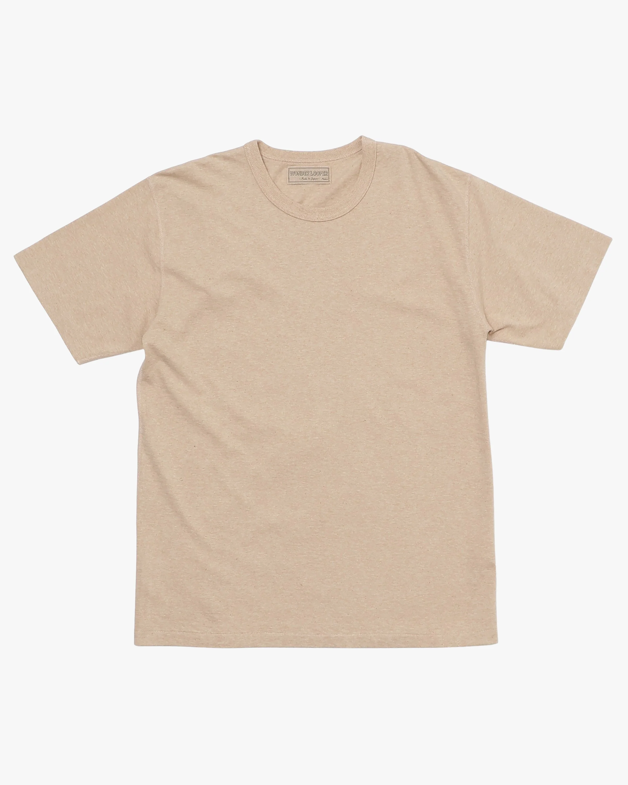 Wonder Looper Foxfibre® Tsuriami Crew Neck Tee - Coyote 15