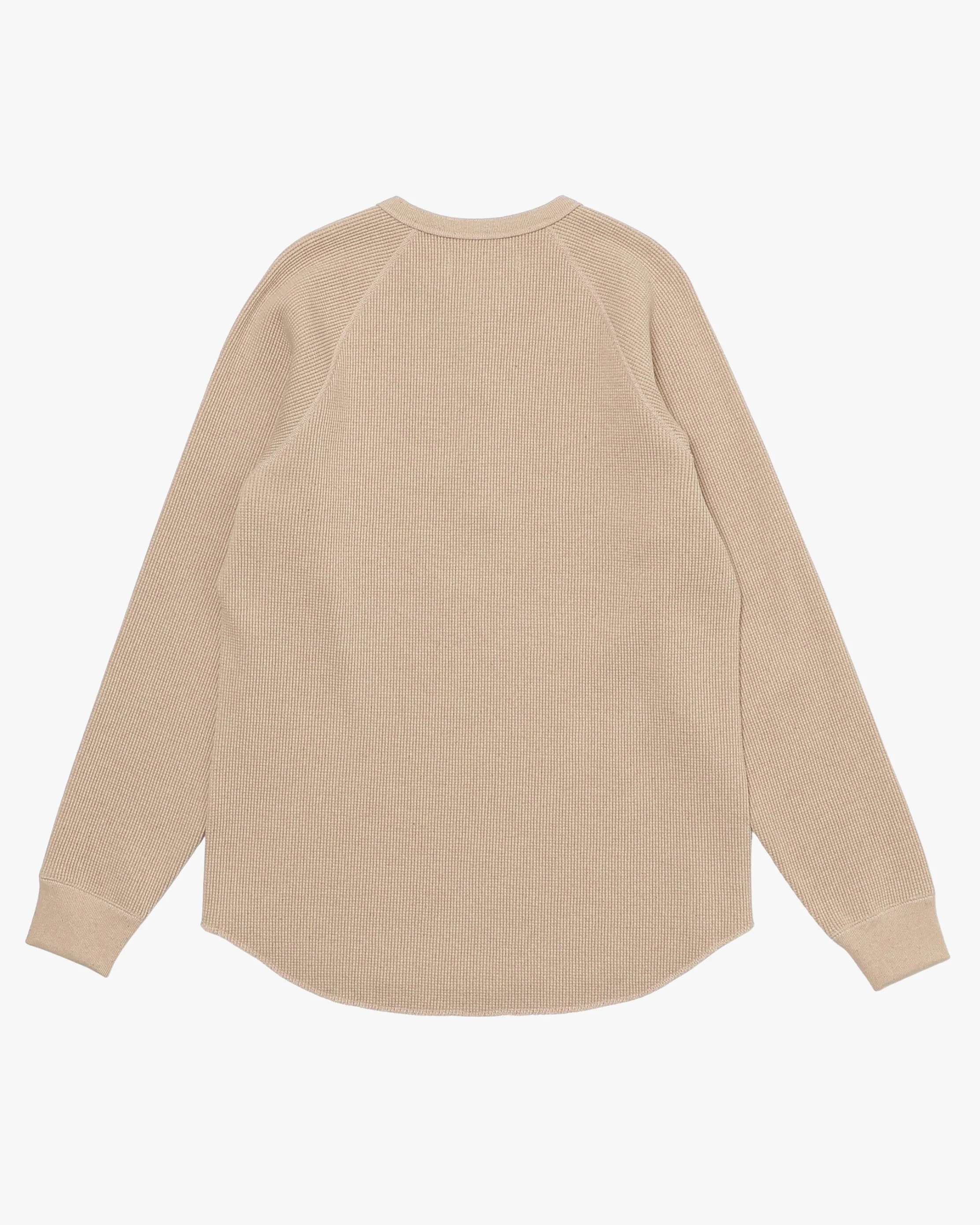 Wonder Looper Foxfibre® Heavyweight Waffle Henley - Coyote 15 - Image 6