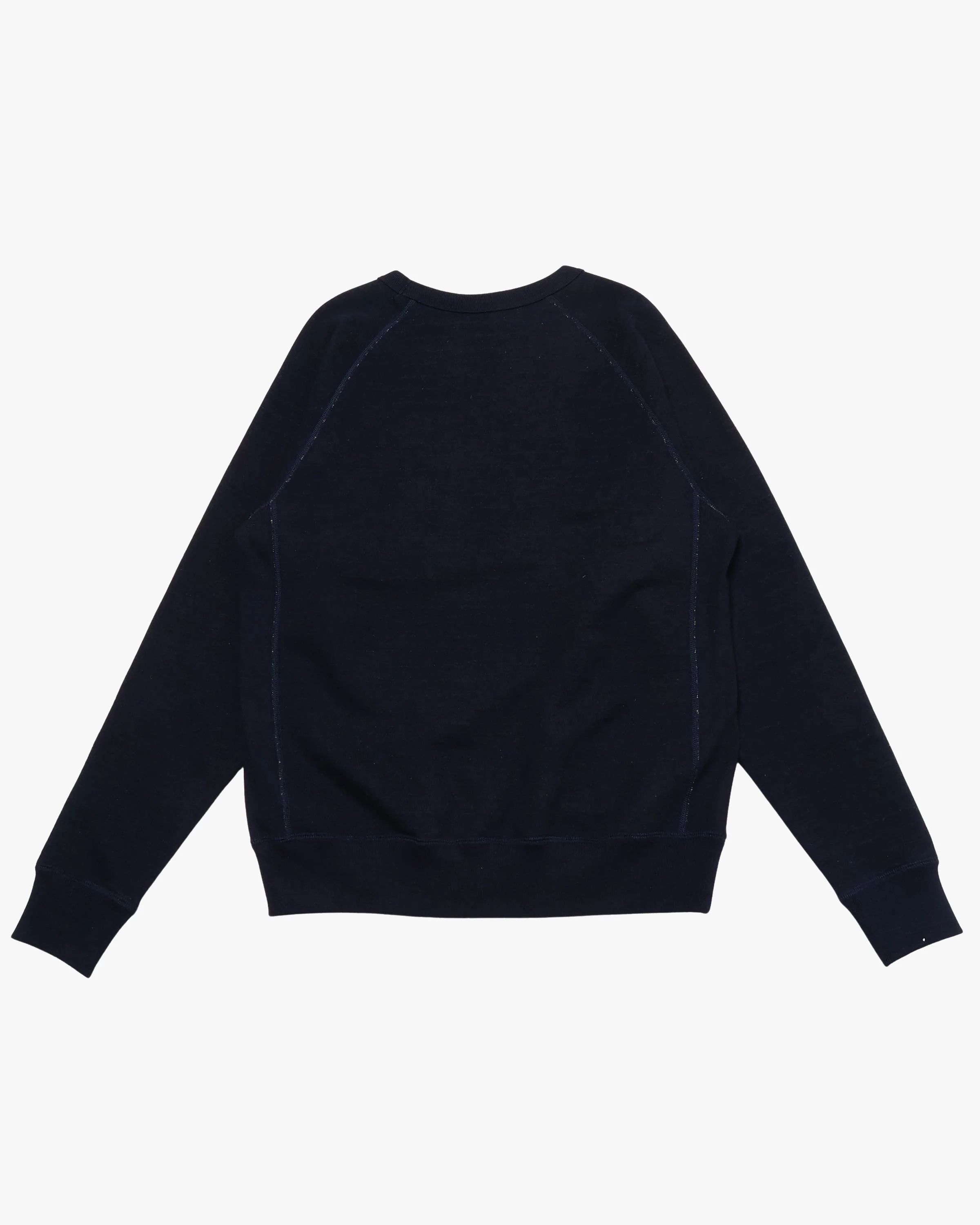 Wonder Looper Pullover Crewneck - Real Indigo Blanket Striped French Terry - Image 6