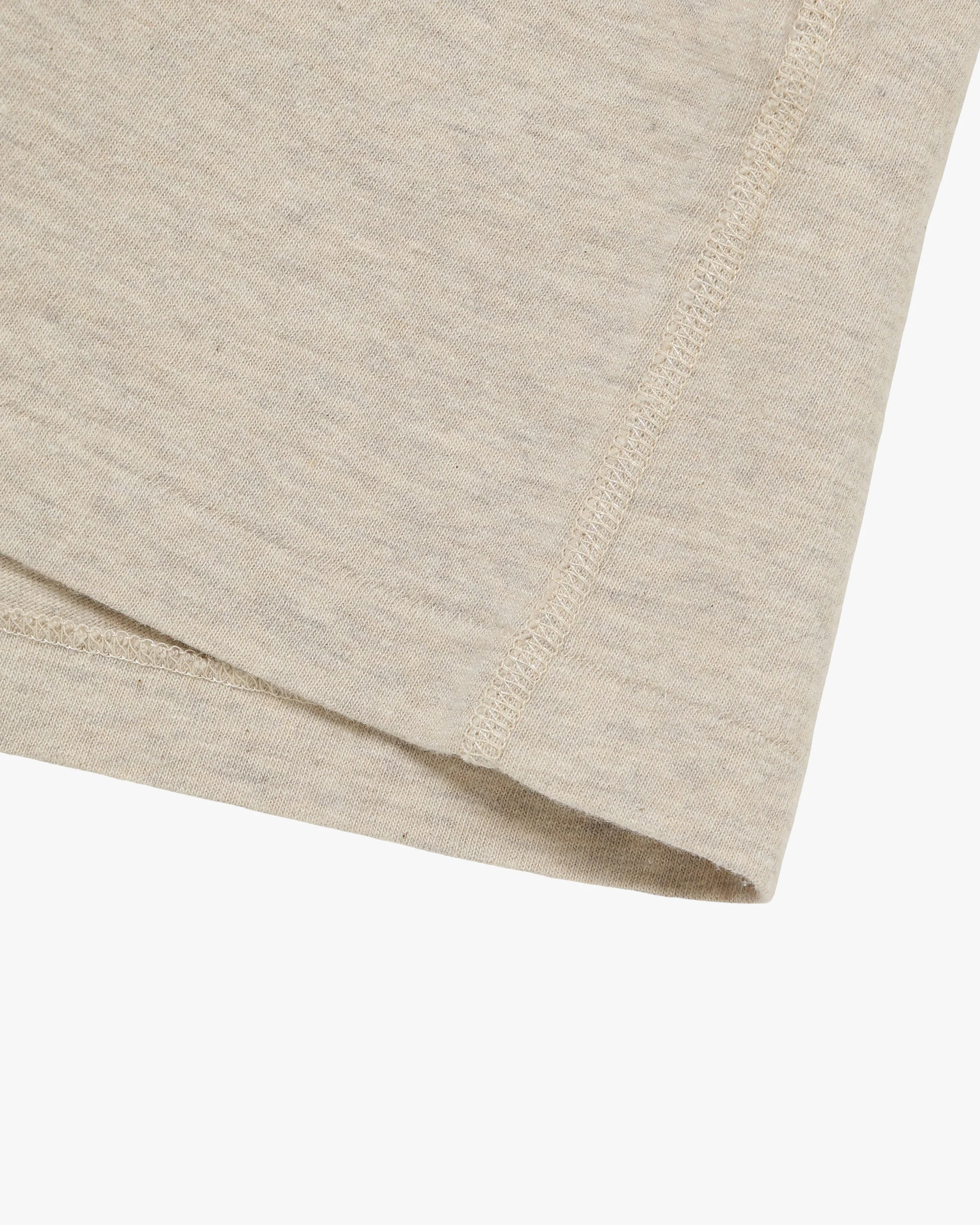 Wonder Looper Recycled Cotton Foxfibre® Ringer Tee - Sand - Image 4