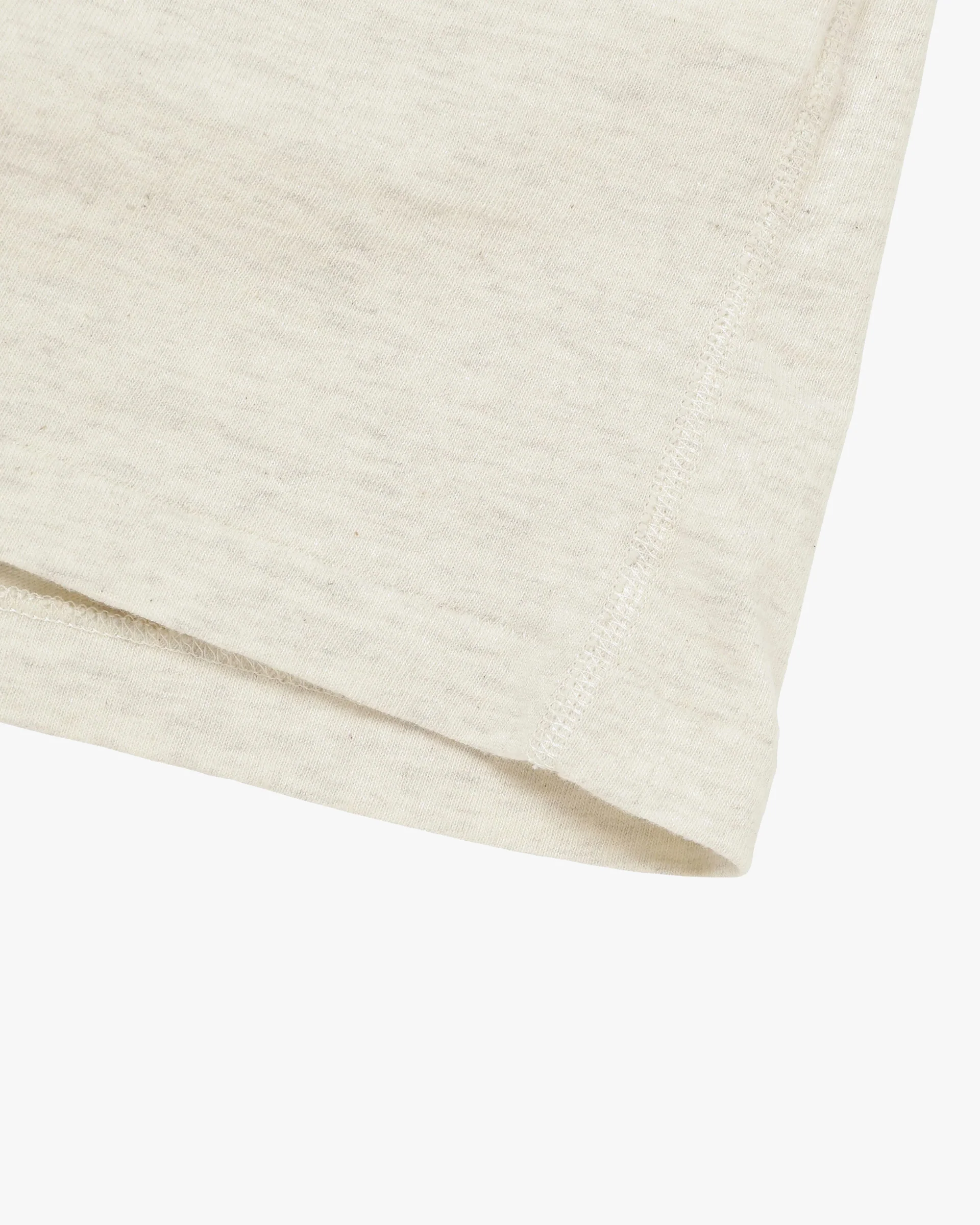 Wonder Looper Recycled Cotton Foxfibre® Ringer Tee - Stone - Image 4