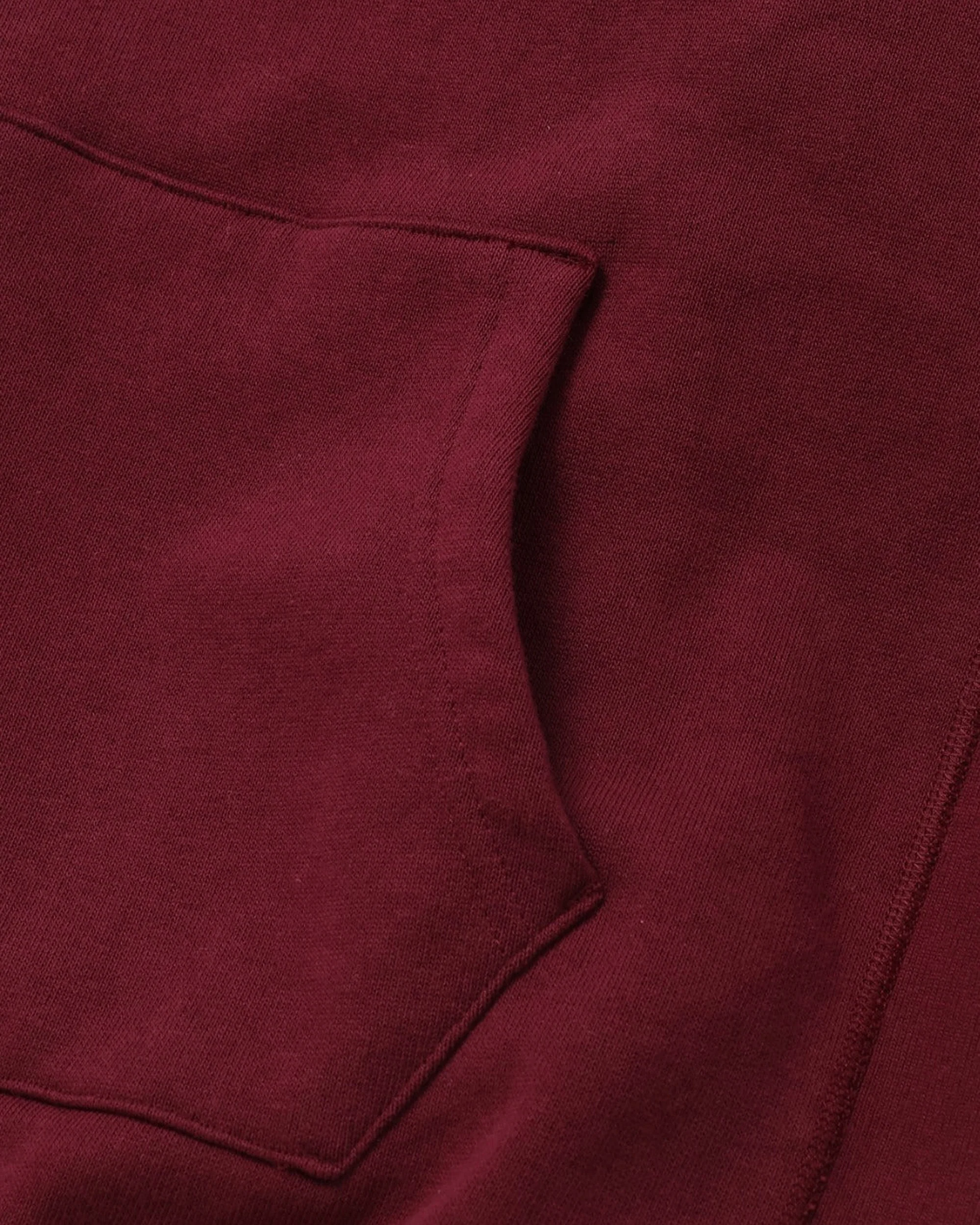 Wonder Looper Super Looper French Terry Pullover Hoodie - Burgundy - Image 6