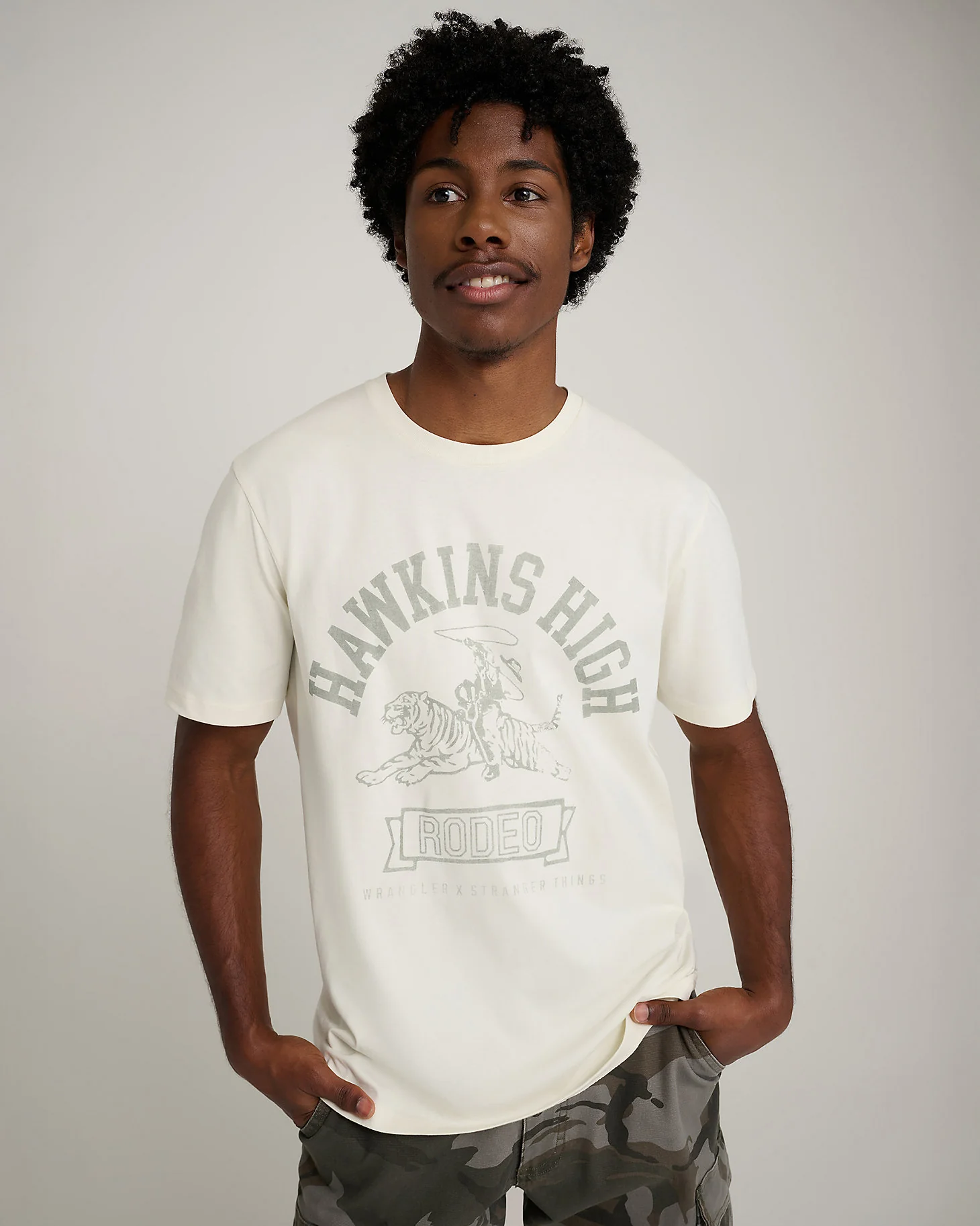 Wrangler® x Stranger Things™ Hawkins High Tee - Marshmallow - Image 2