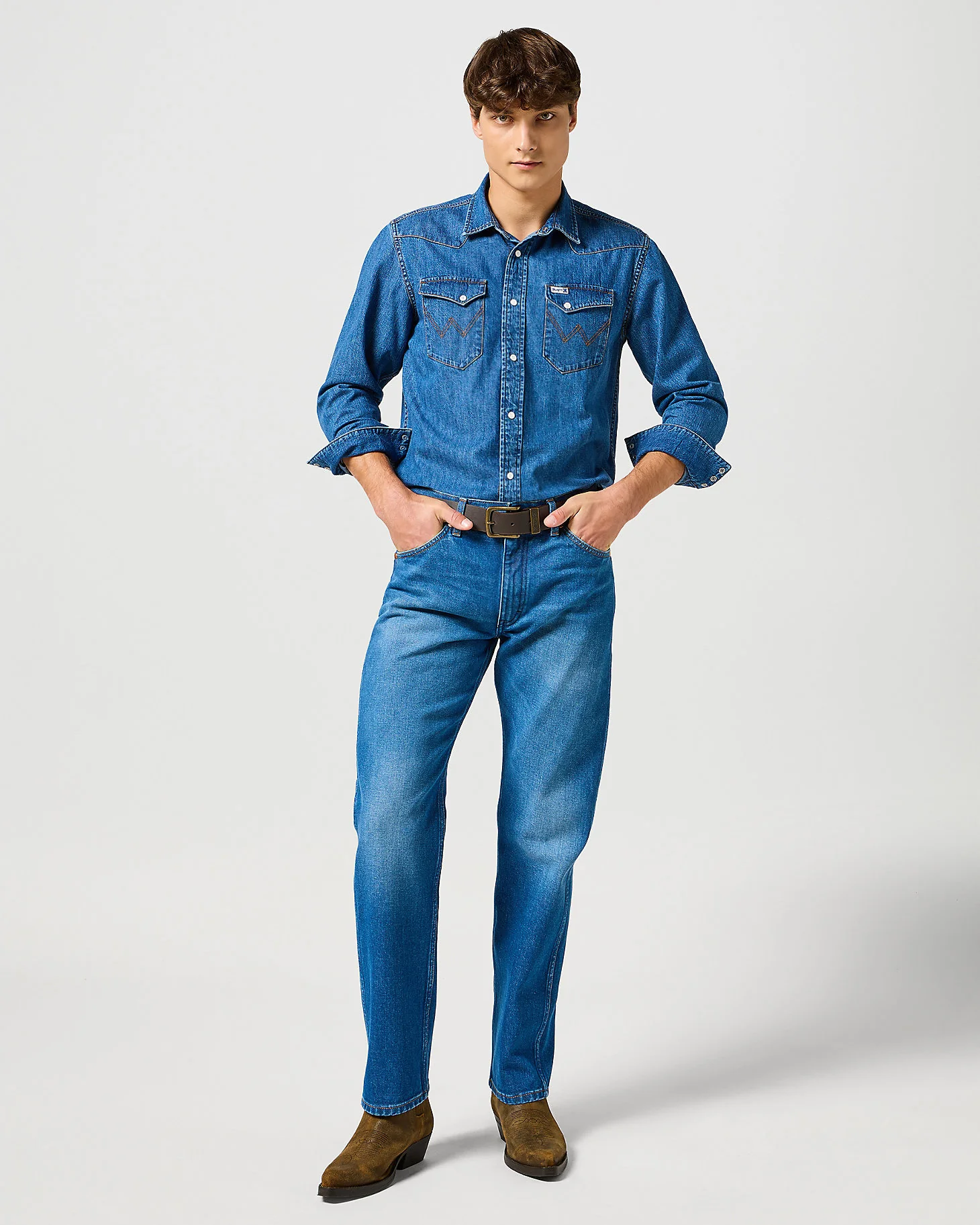 Wrangler Blue Bell 2-Pocket Denim Shirt - 2 Years - Image 4