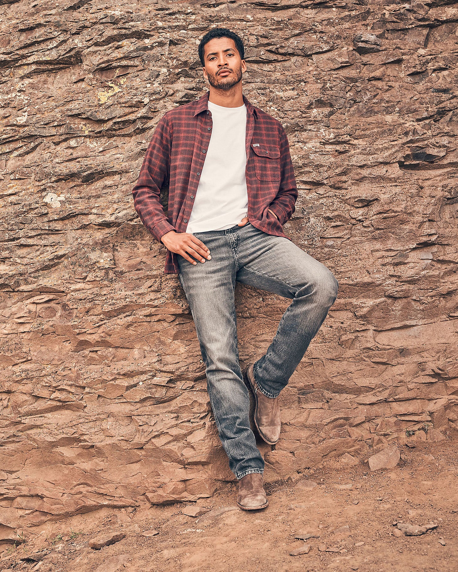 Wrangler Frontier Relaxed Straight Mens Jeans - Marshall - Image 3