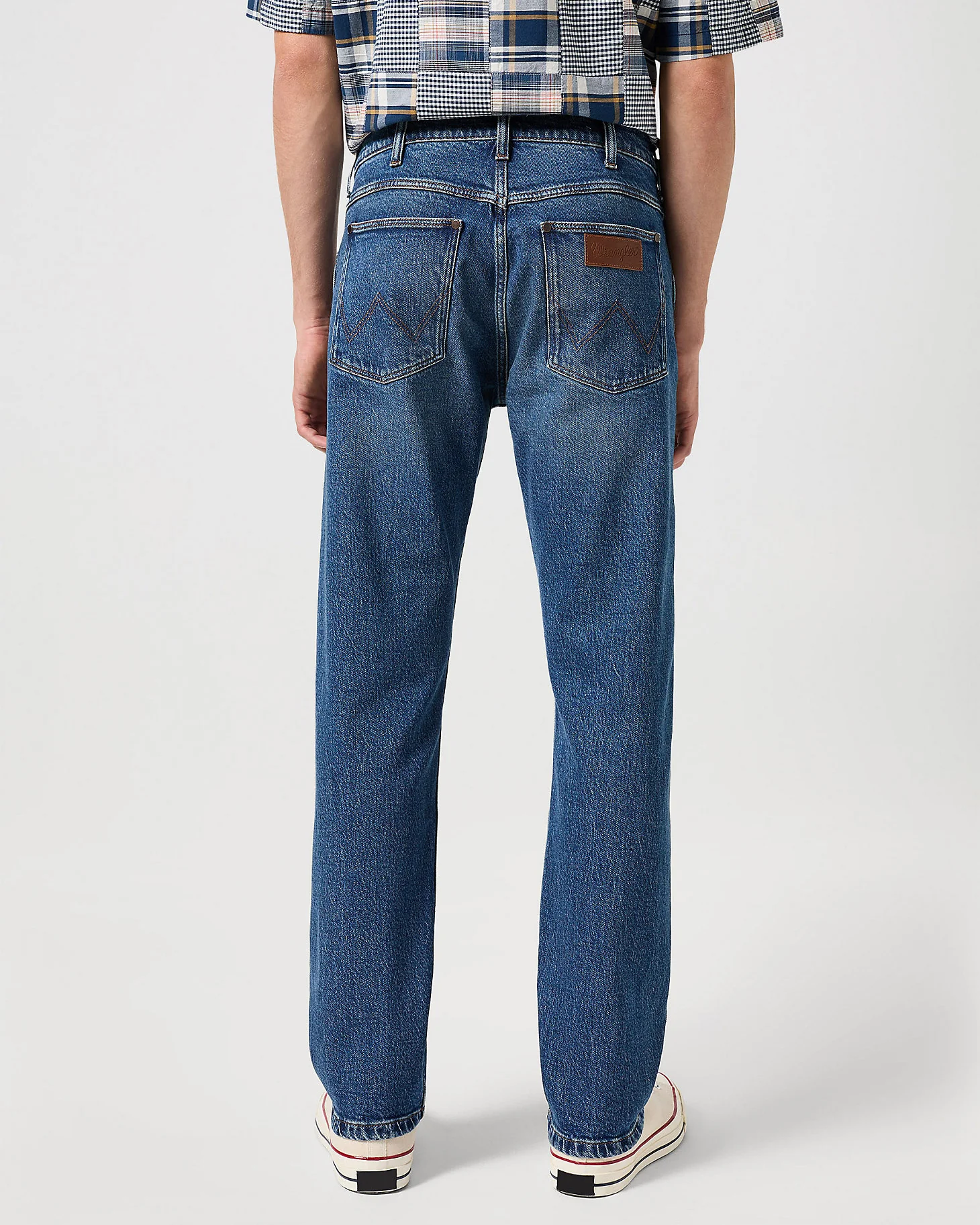 Wrangler Frontier Relaxed Straight Mens Jeans - Seeing Double - Image 4