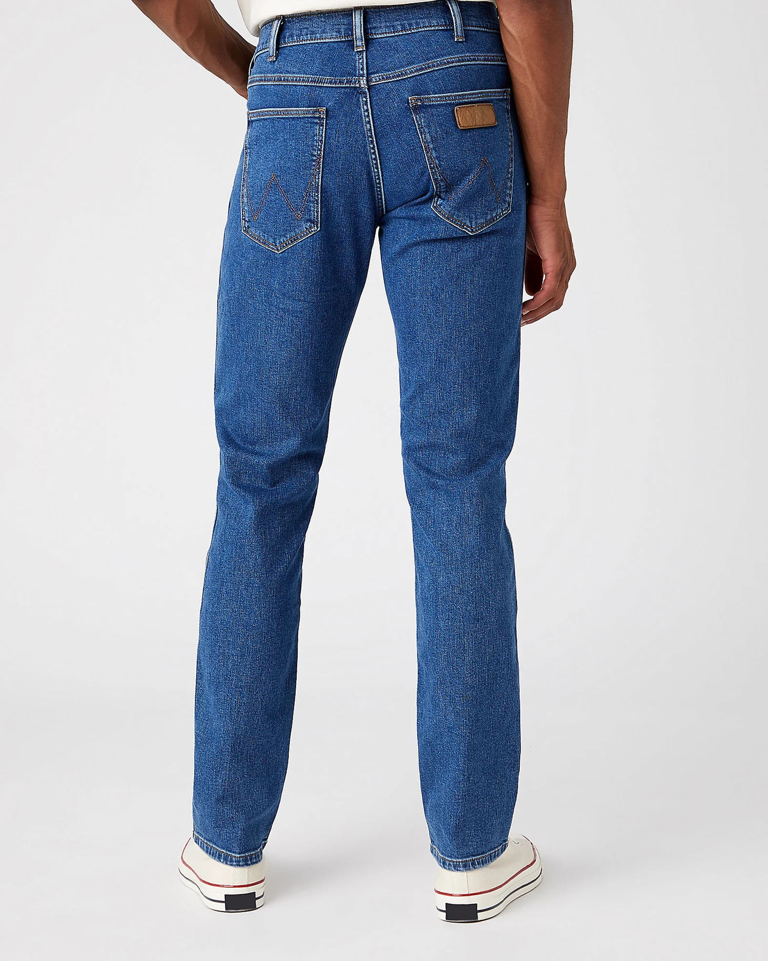 Wrangler Greensboro Regular Fit Mens Jeans - The Stone Ride - Image 2